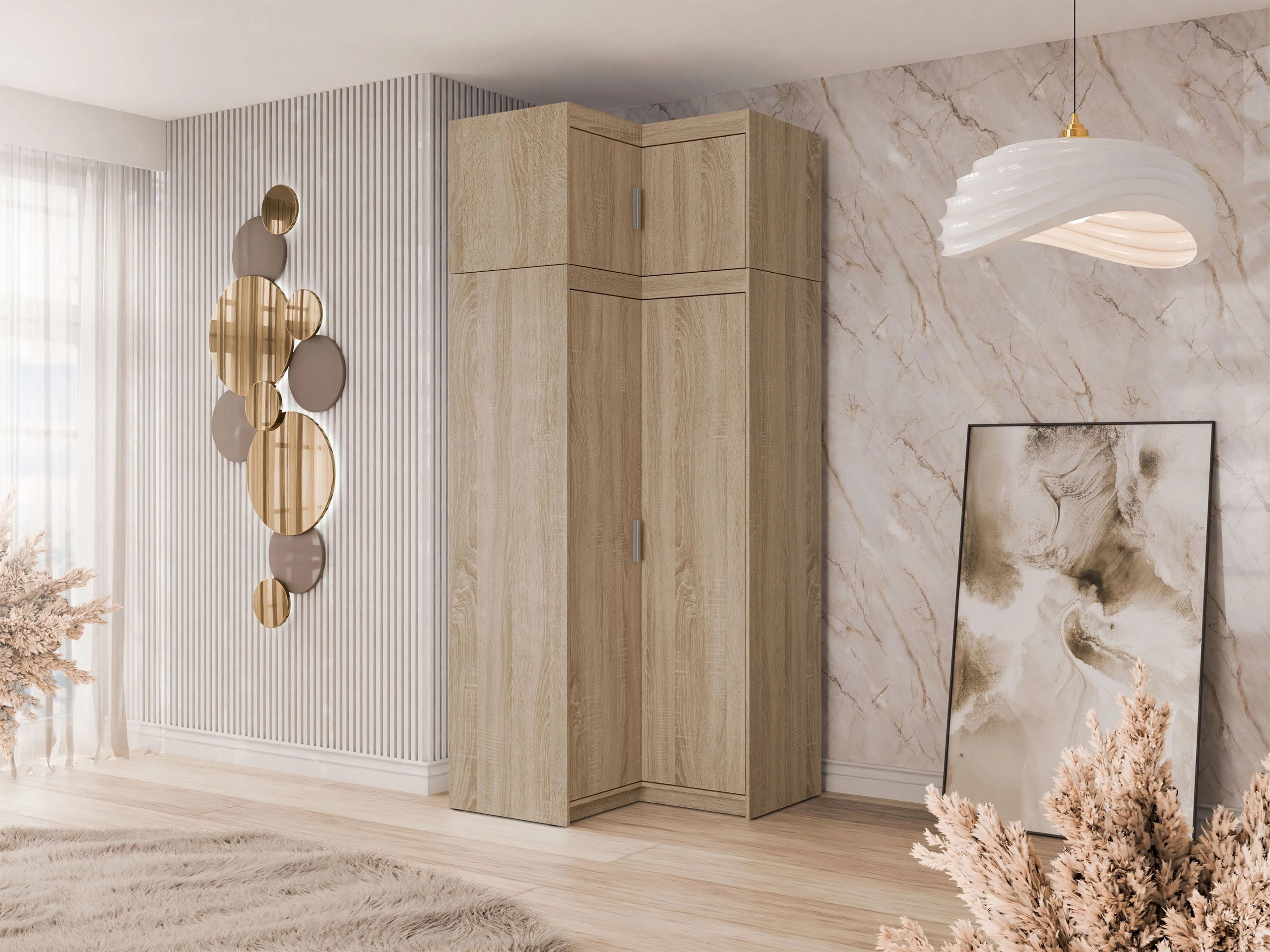 Hoekkastje Novduni 118 (Sonoma eik)