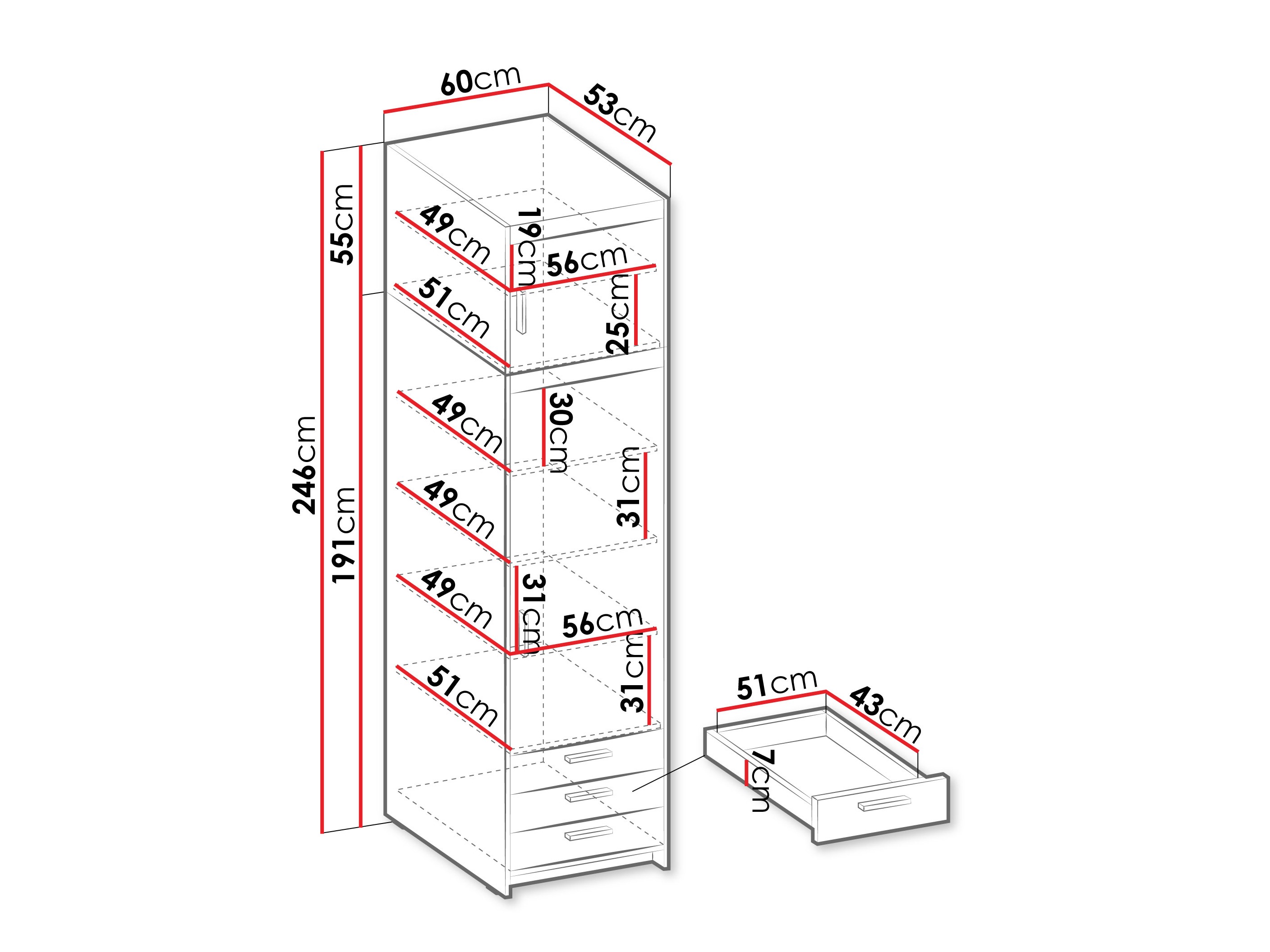 Boekenkast Novduni 111 (Beige)
