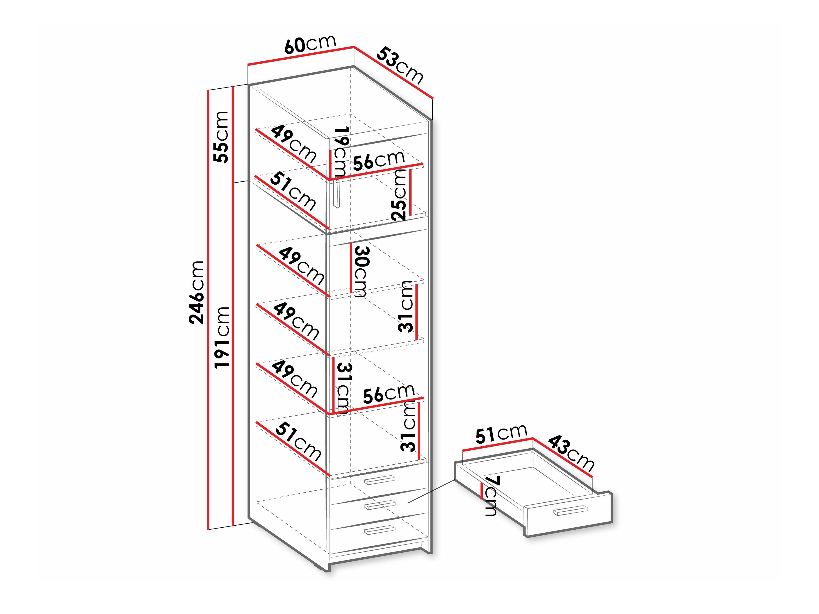 Boekenkast Novduni 111 (Wit)