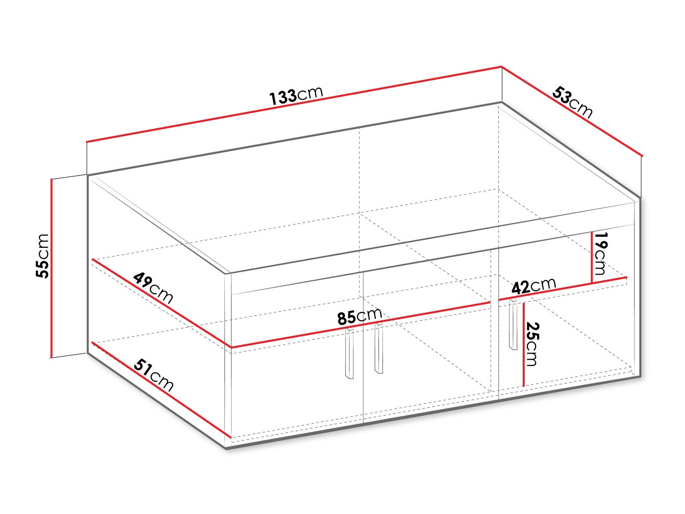 Dressoir Novduni 124 (Sonoma eik)