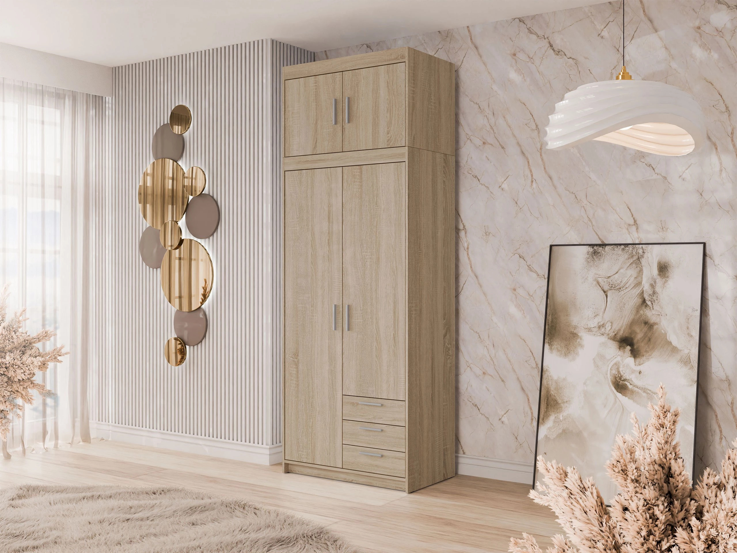 Kledingkast Novduni 113 (Sonoma eik)