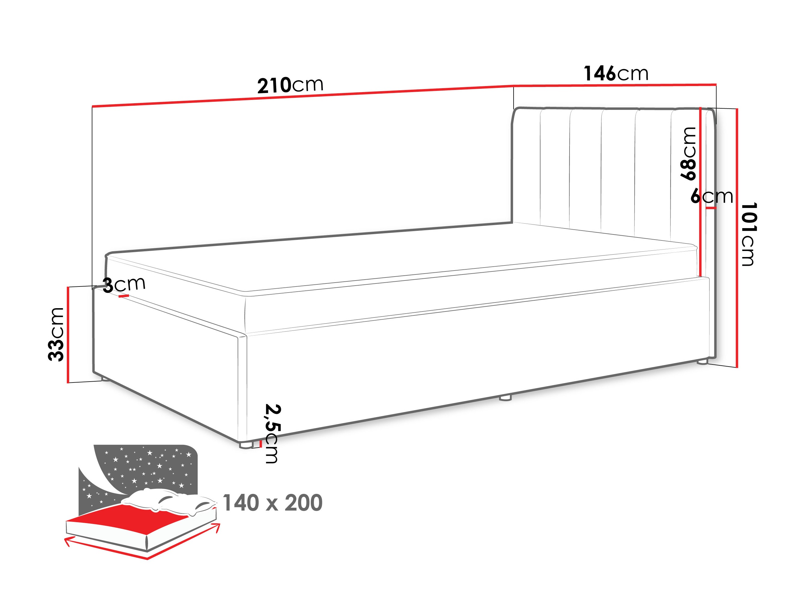 Bed Mormavu 111 (Cloud 82)