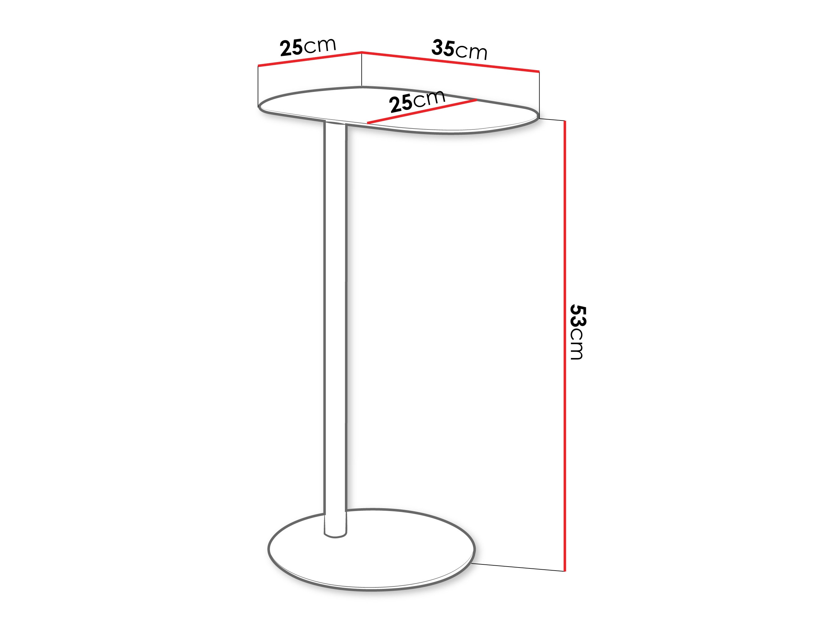 Bijzettafel Via (Wit)