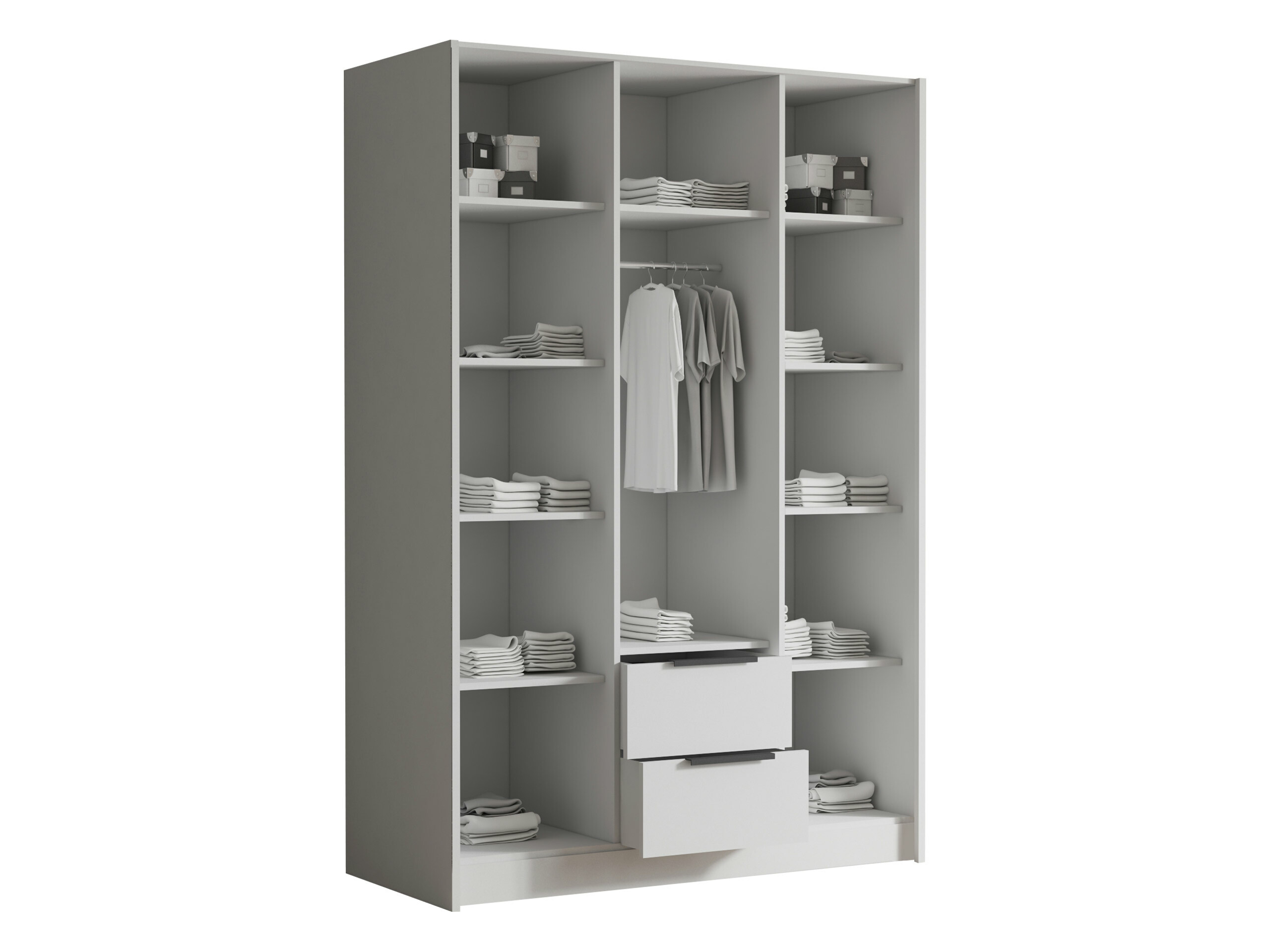 Kledingkast Closico Calvron II (Wit)