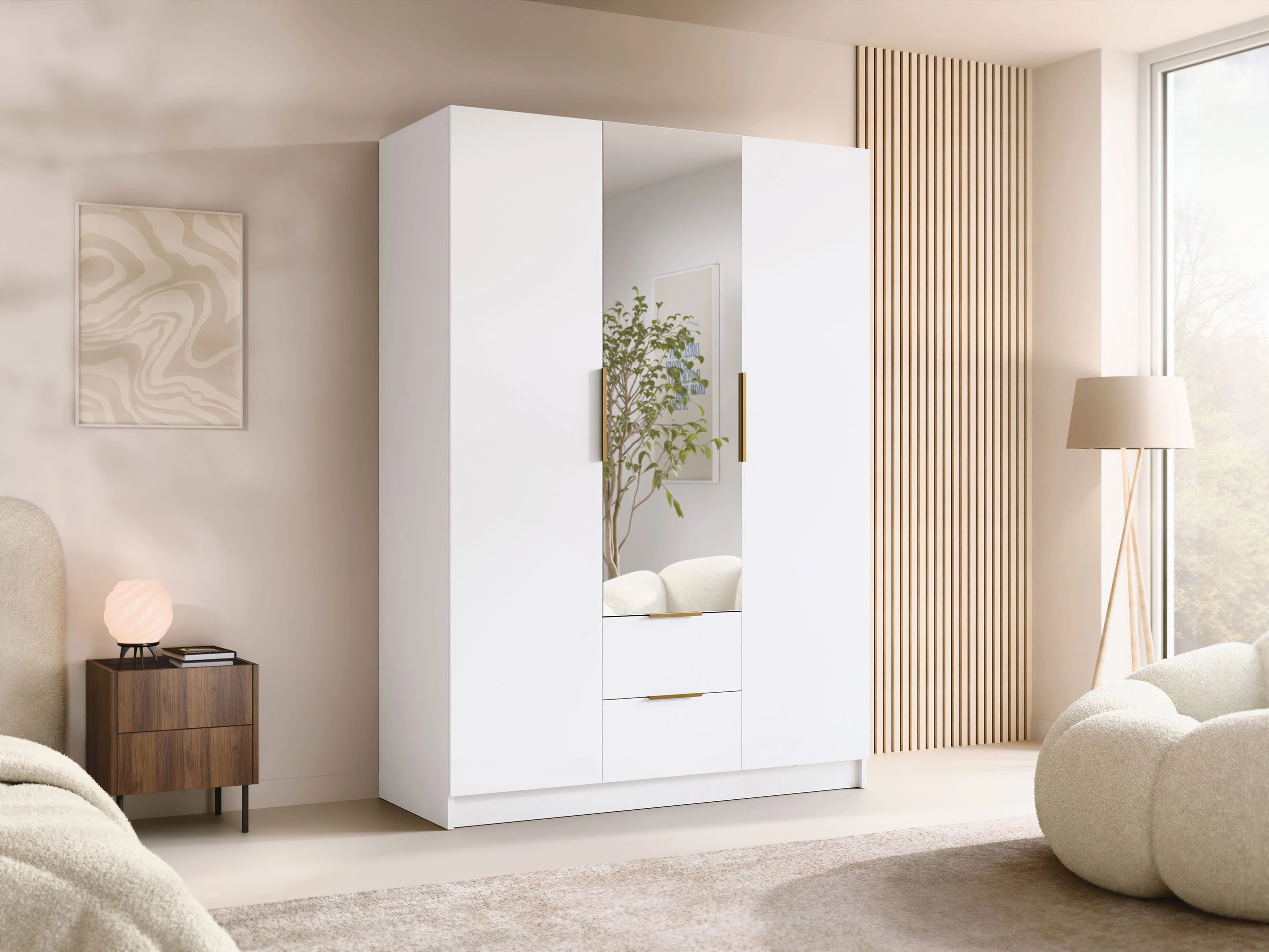 Kledingkast Closico Calvron II (Wit)
