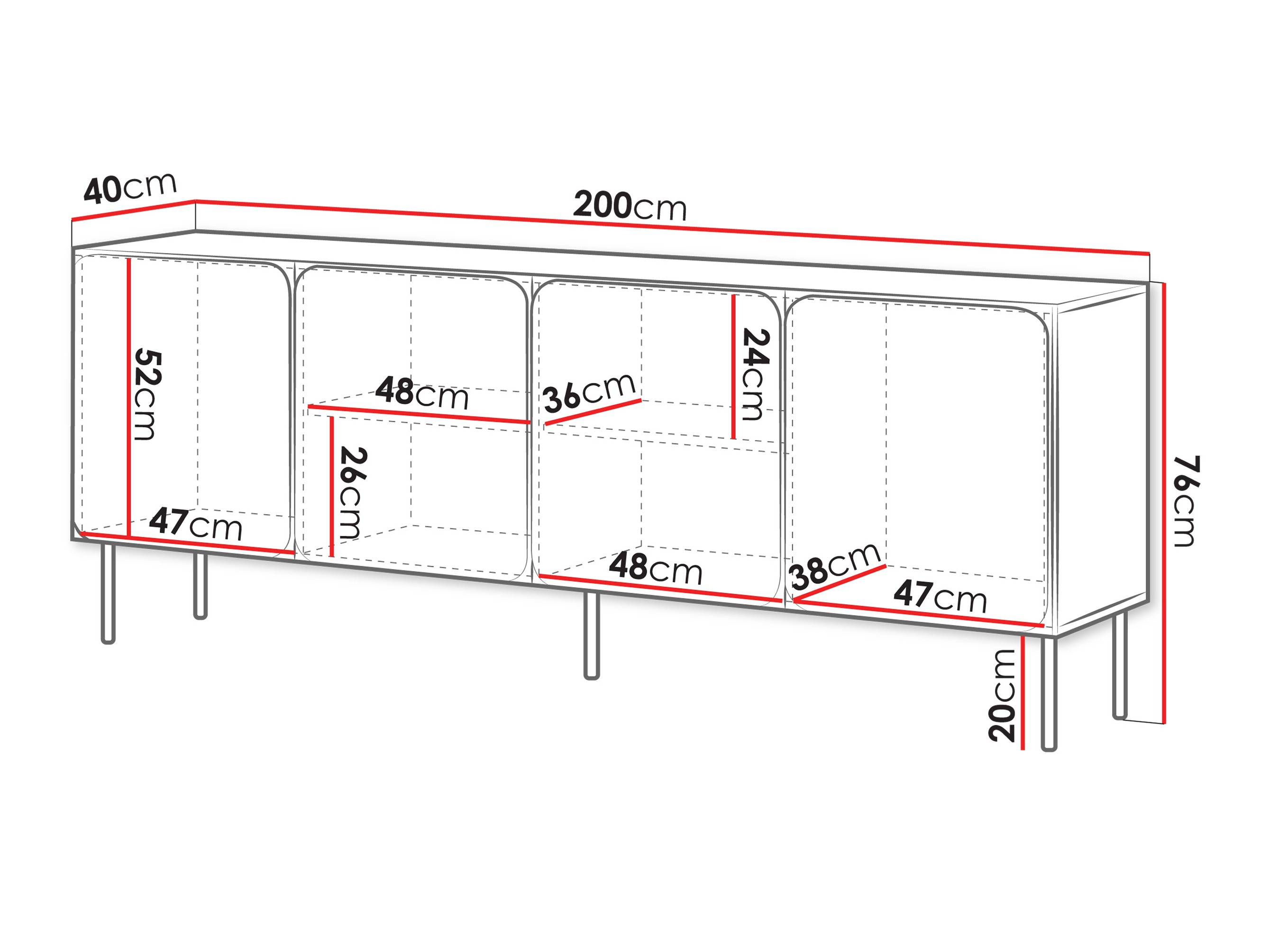 Dressoir Fentore 100 (Kasjmier)