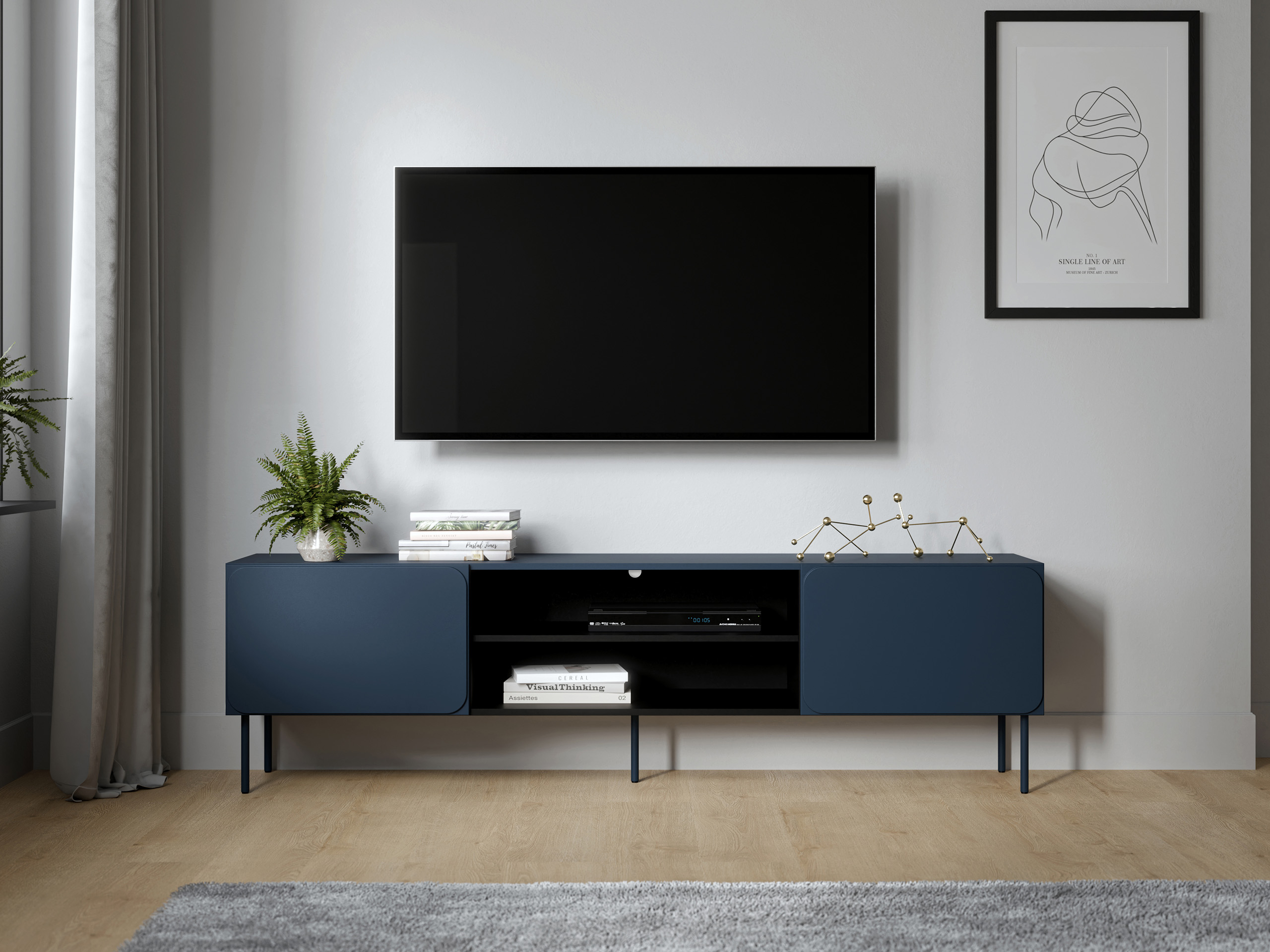 TV-meubel Fentore 102 (Indigo)