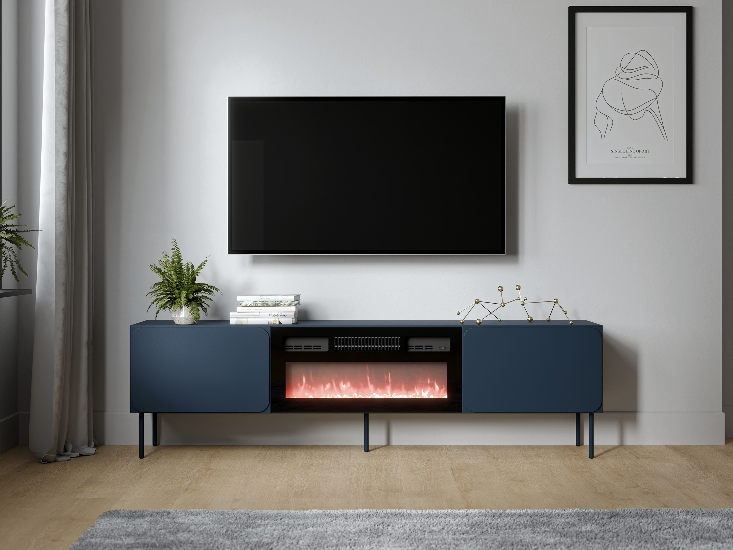 TV-meubel Fentore 104 (Indigo)
