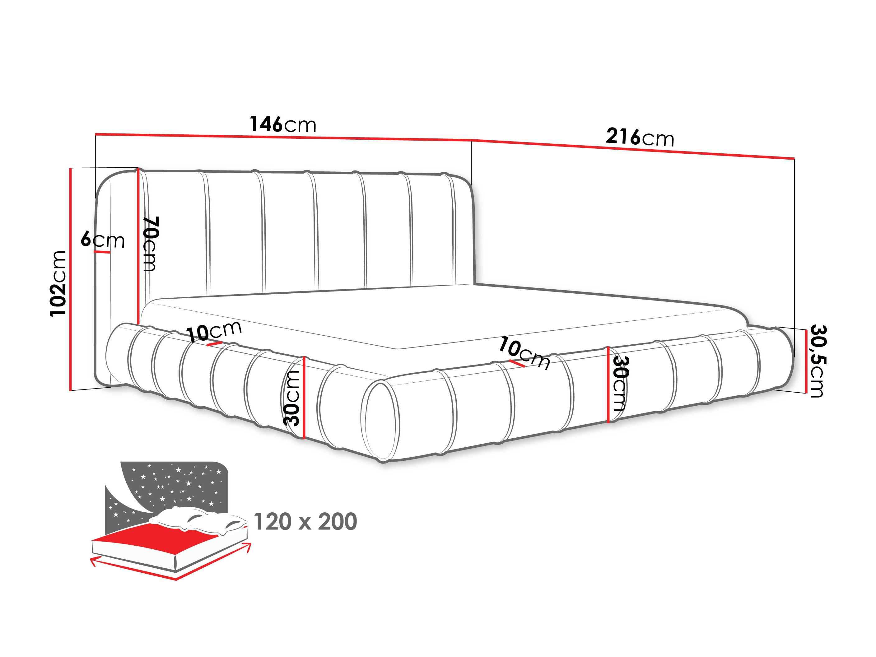 Bed Cucumos (Kronos 29)