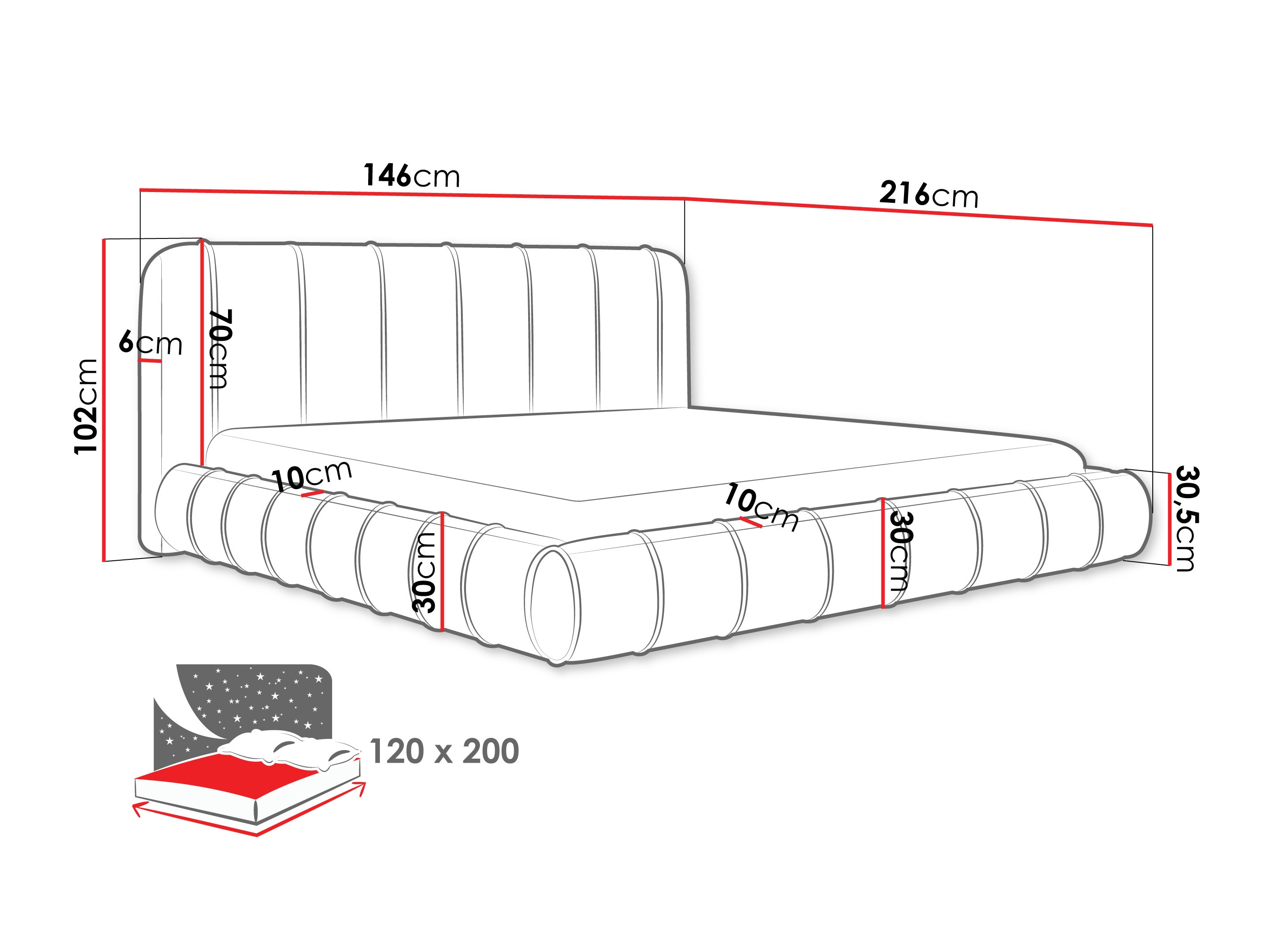 Bed Cucumos (Kronos 35)