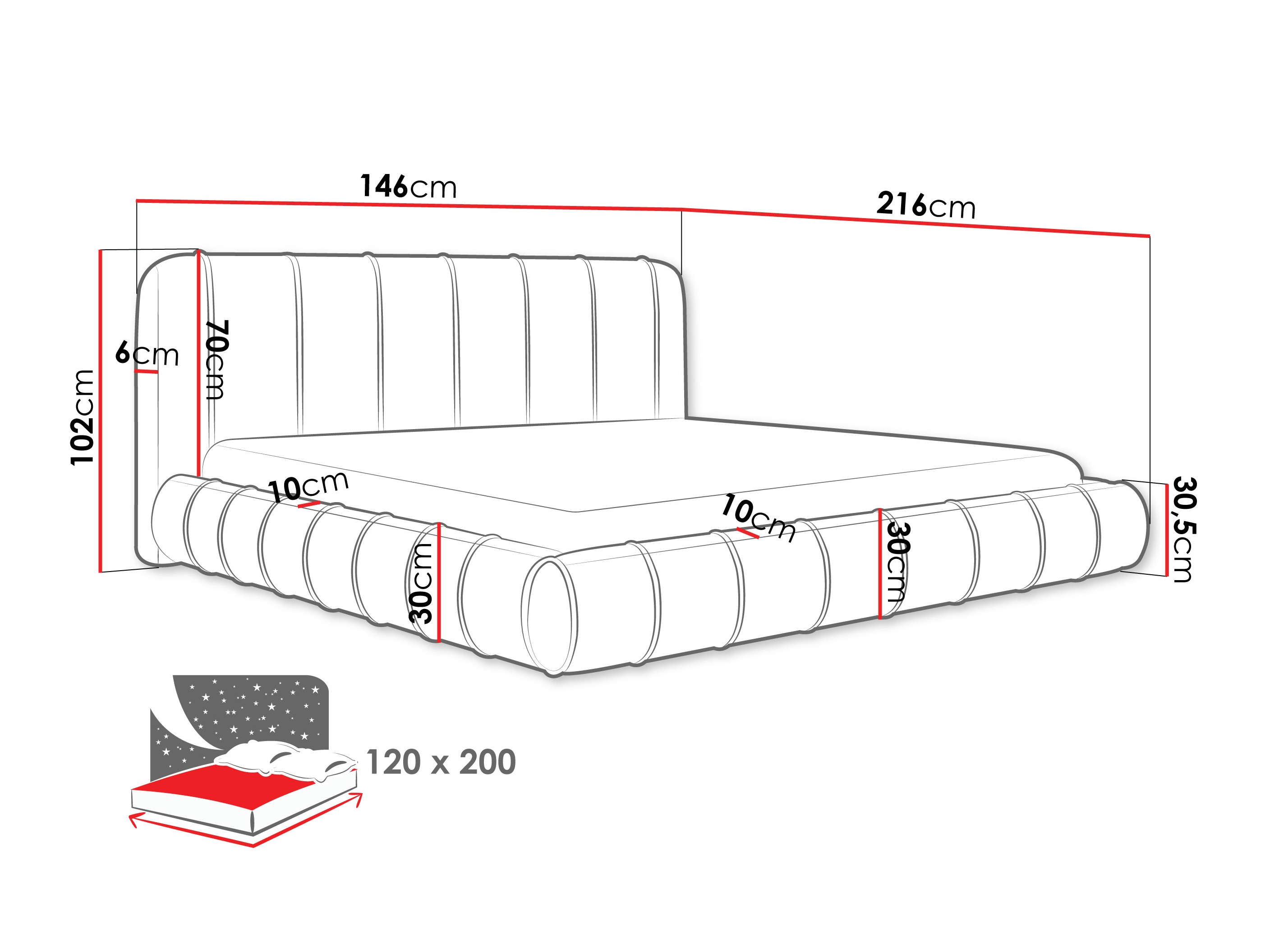 Bed Cucumos (Kronos 38)