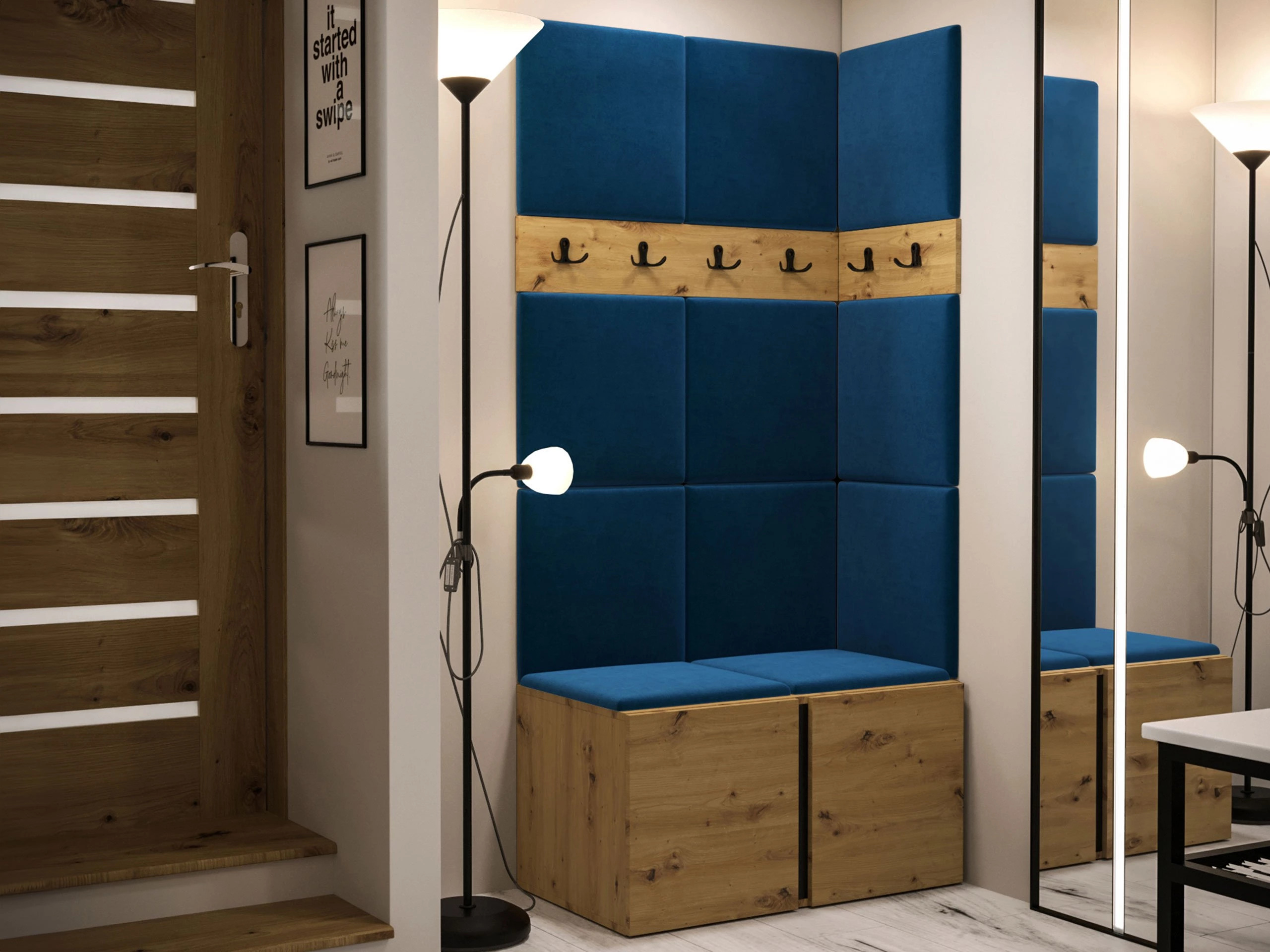 Gangmeubelset Pinis I (Artisan eiken)