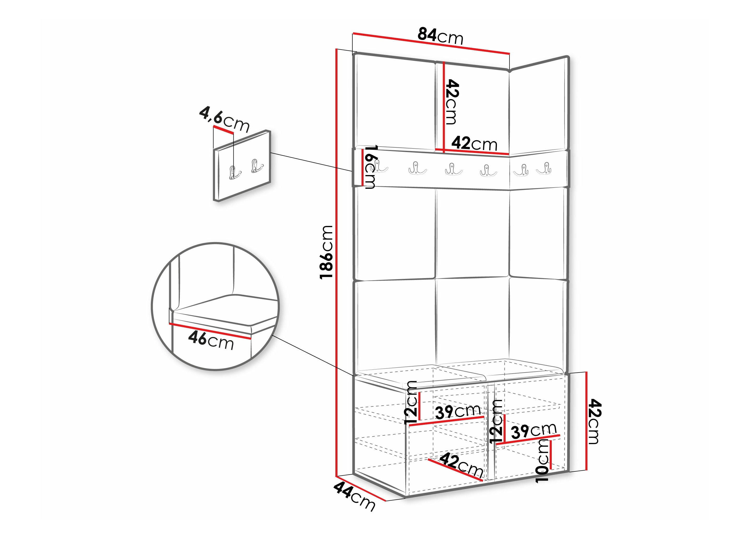 Gangmeubelset Pinis I (Wit)