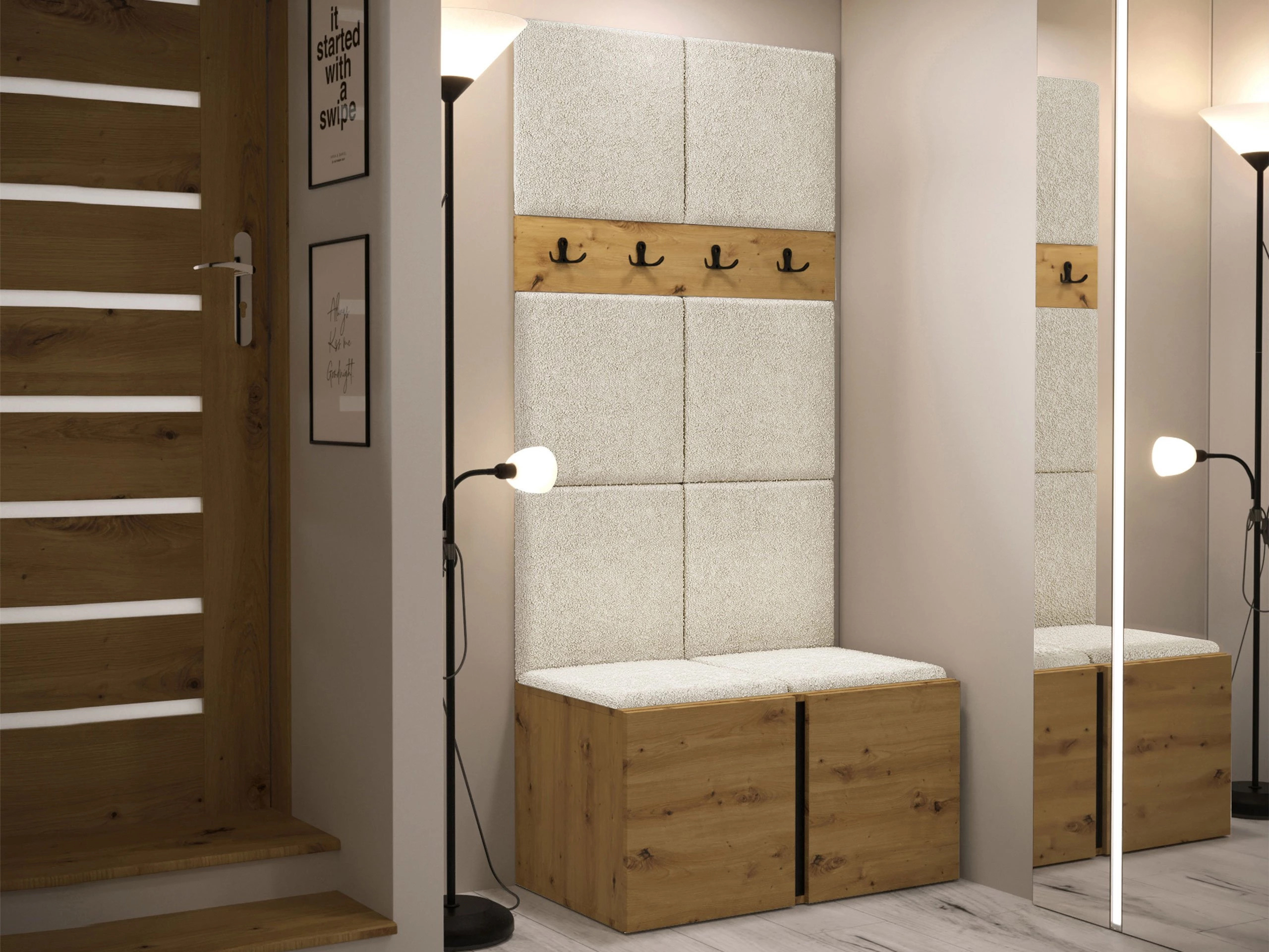 Gangmeubelset Pinis IV (Artisan eiken)