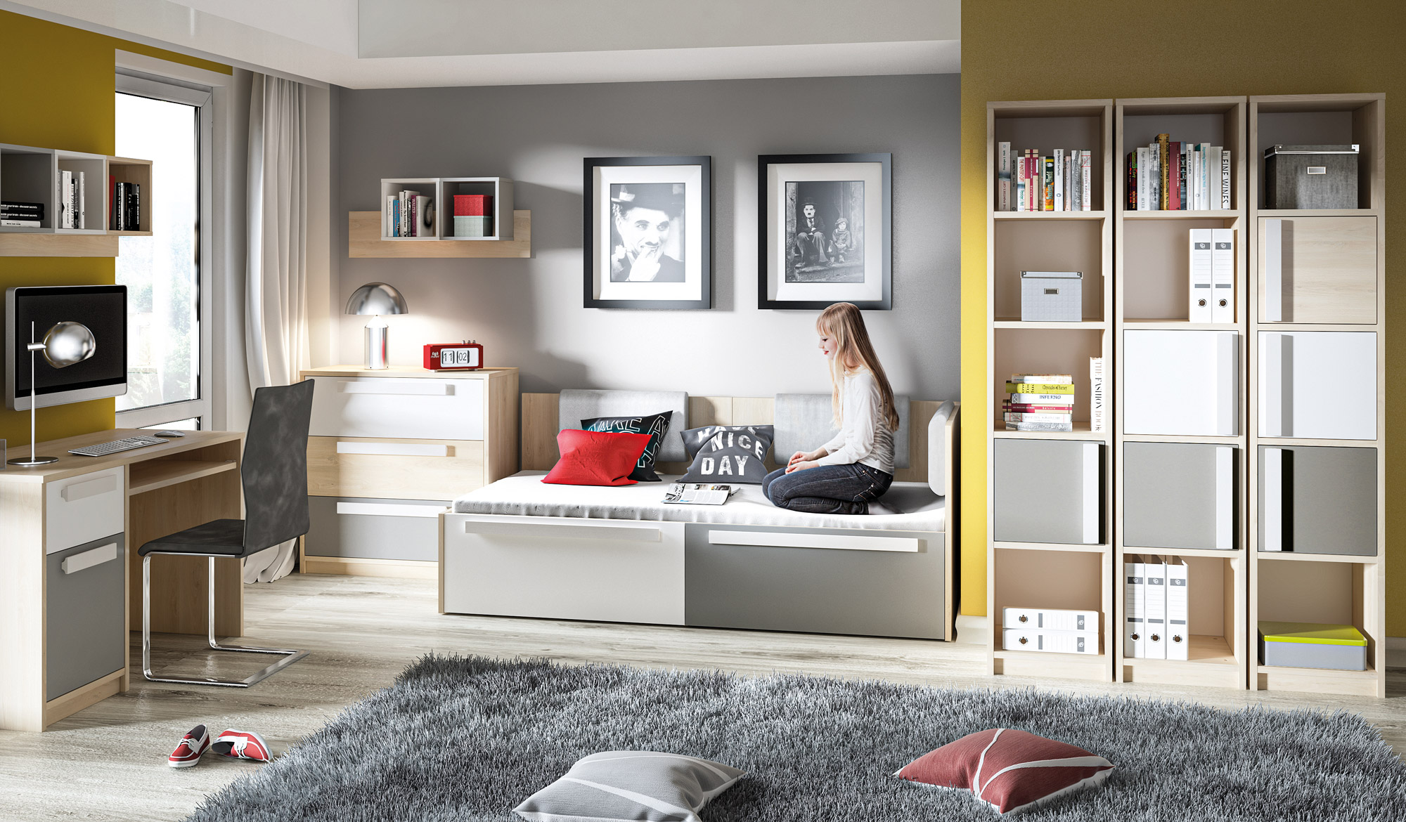 Wandplank Tivruve 112 (Grijs)