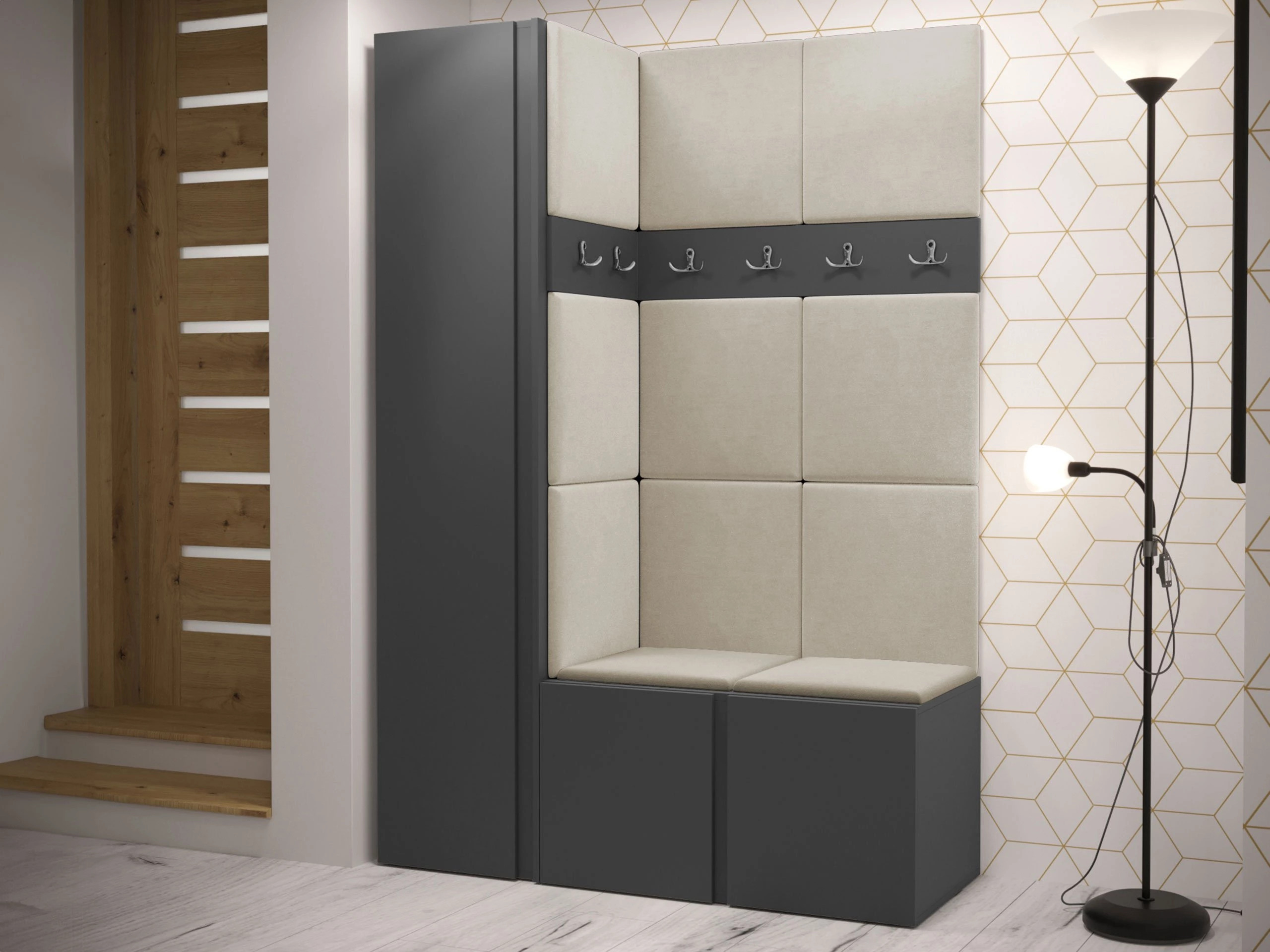 Gangmeubelset Pinis IX (Grafiet)