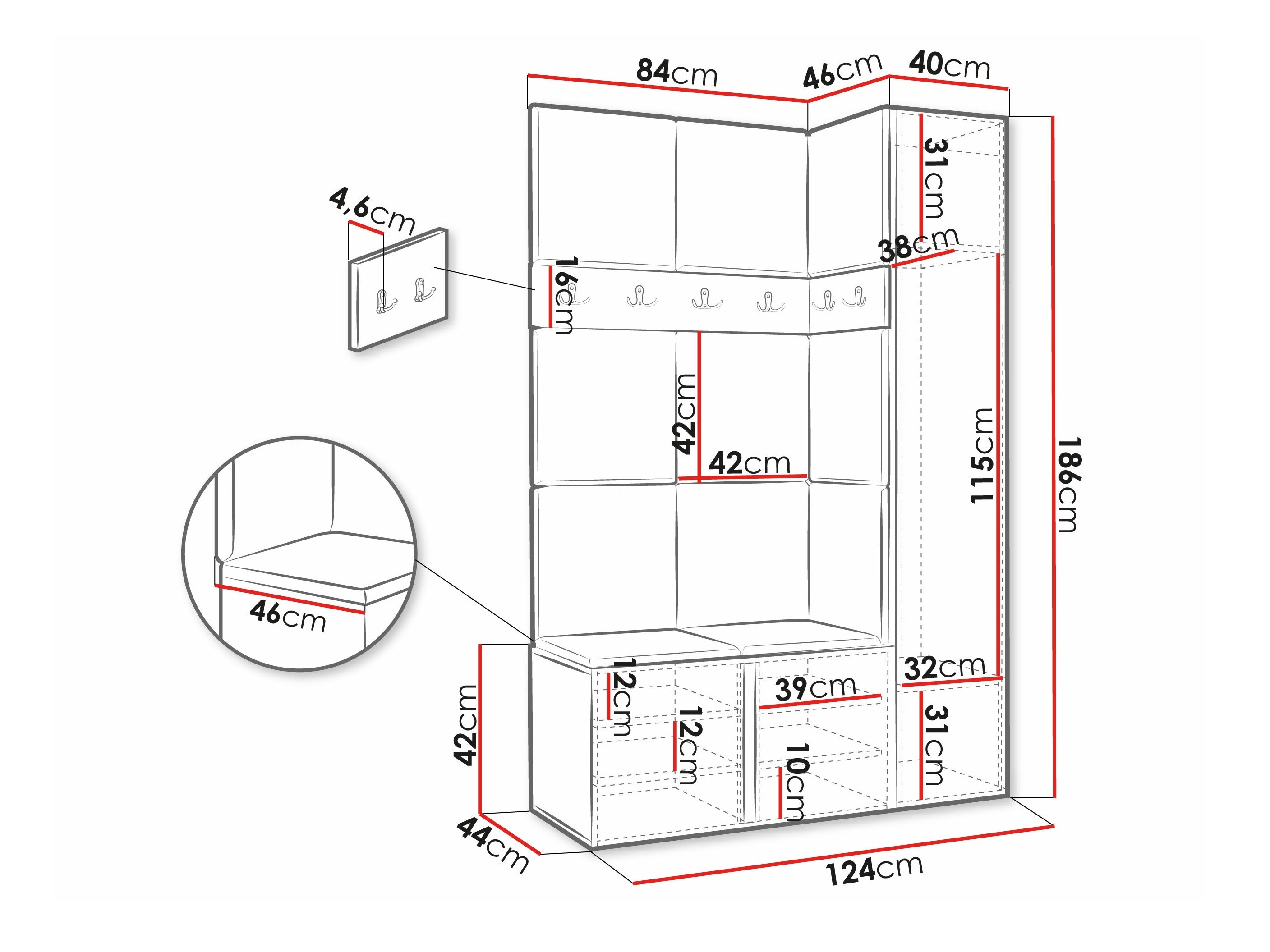 Gangmeubelset Hartford 277 (Eco leder Soft 011)