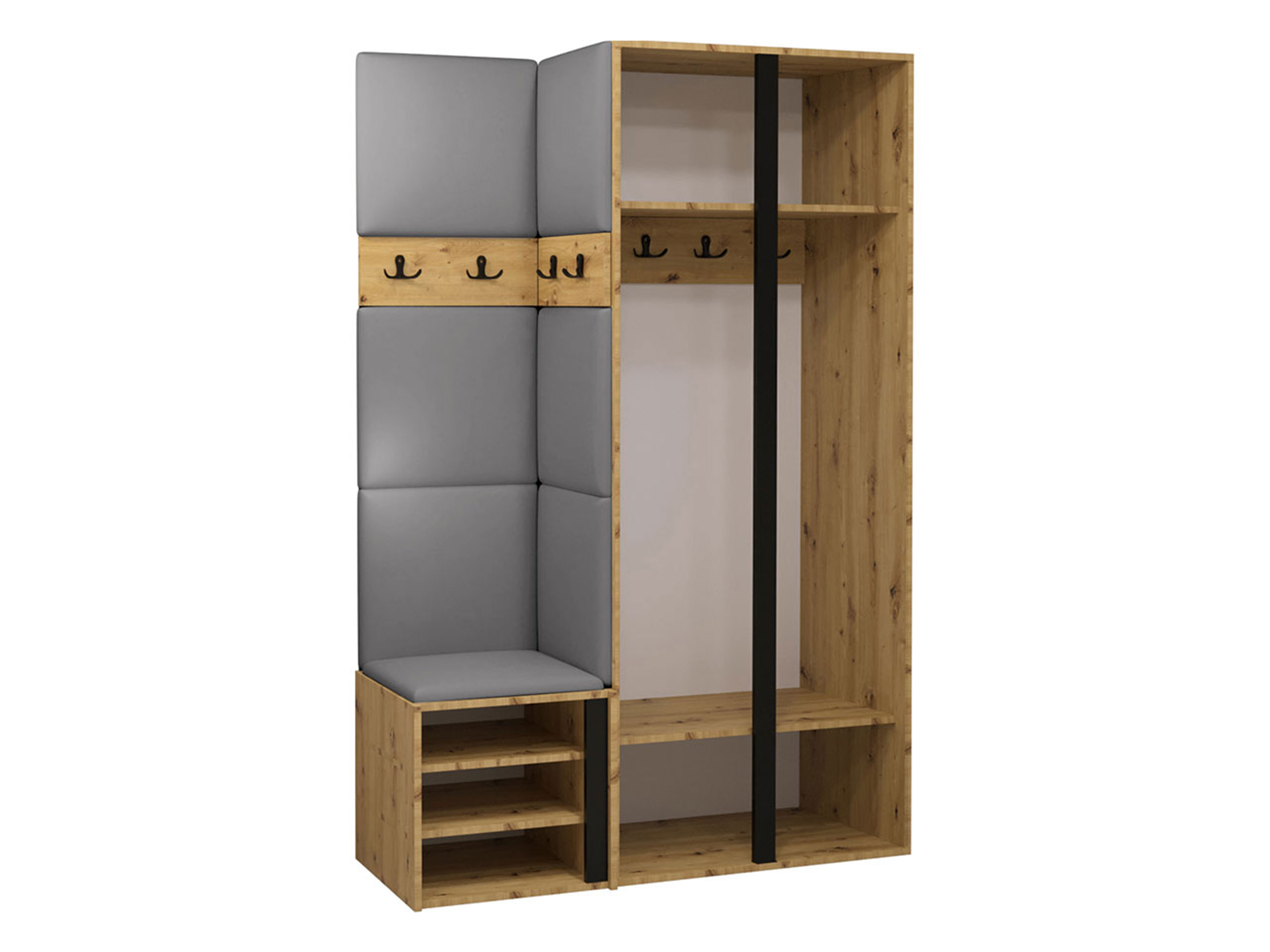 Gangmeubelset Pinis XXVI (Artisan eiken + Zwart)