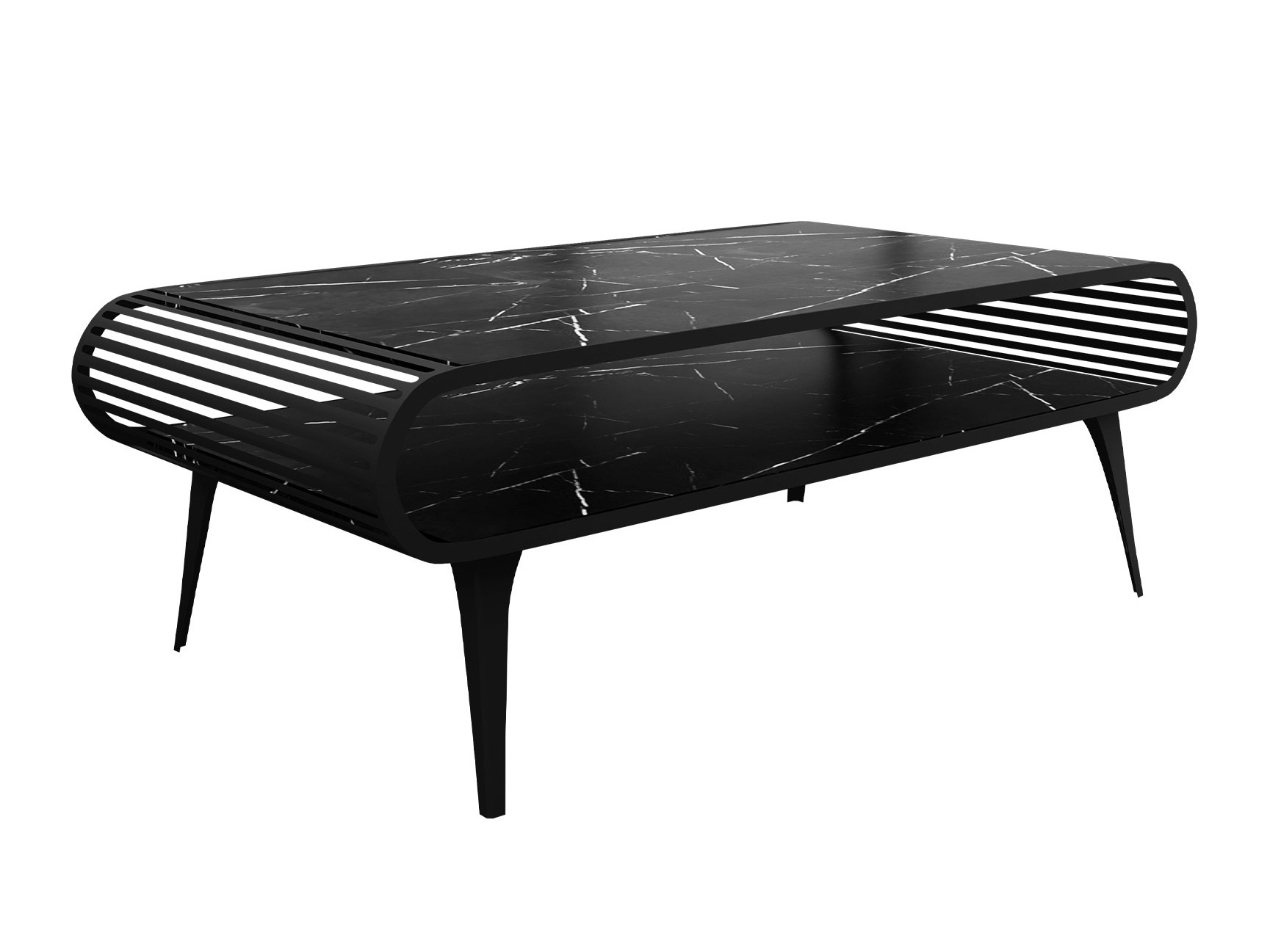 Salontafel Oswego 161 (Zwart marmer)