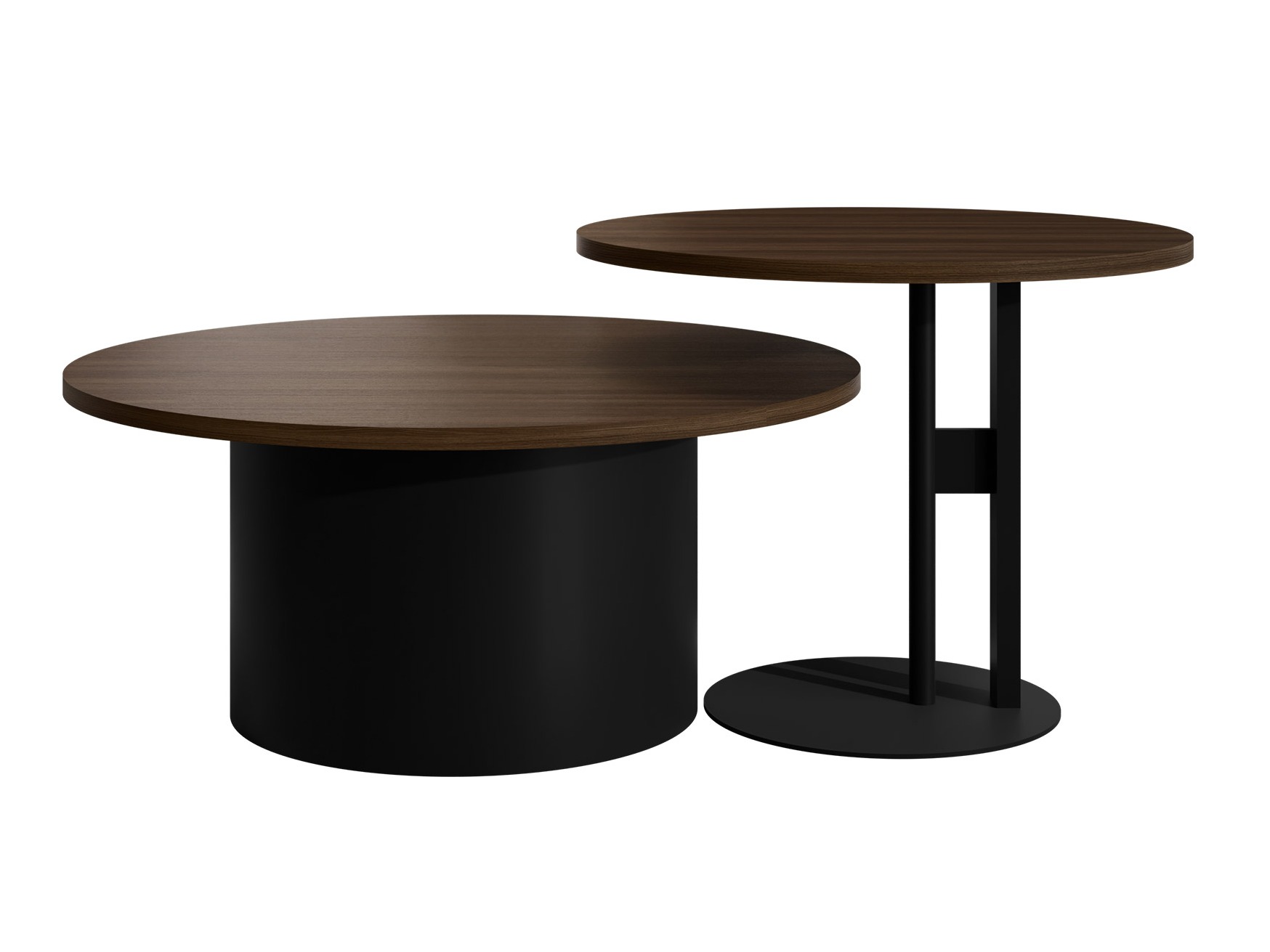 Salontafel set Oswego 159 (Notenhout)