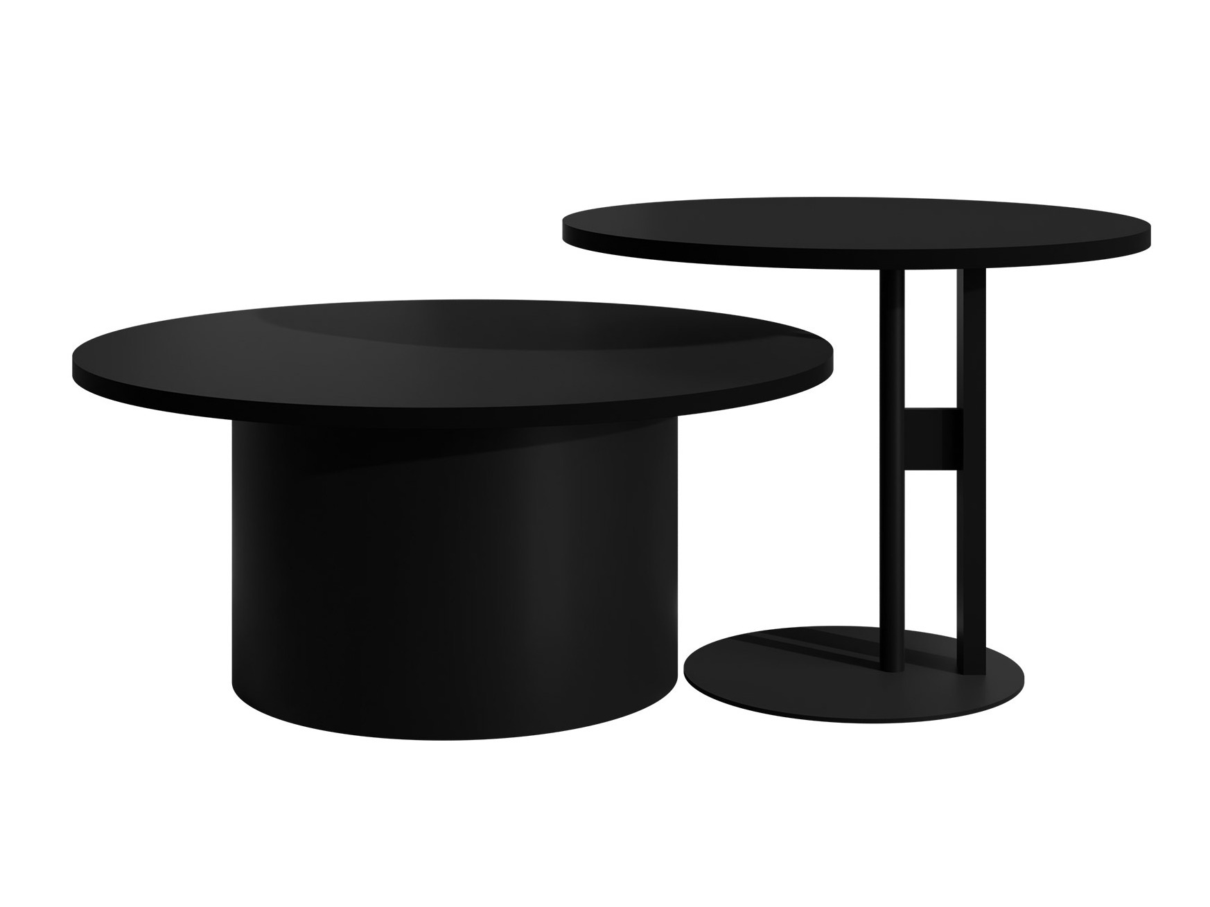 Salontafel set Oswego 159 (Zwart)