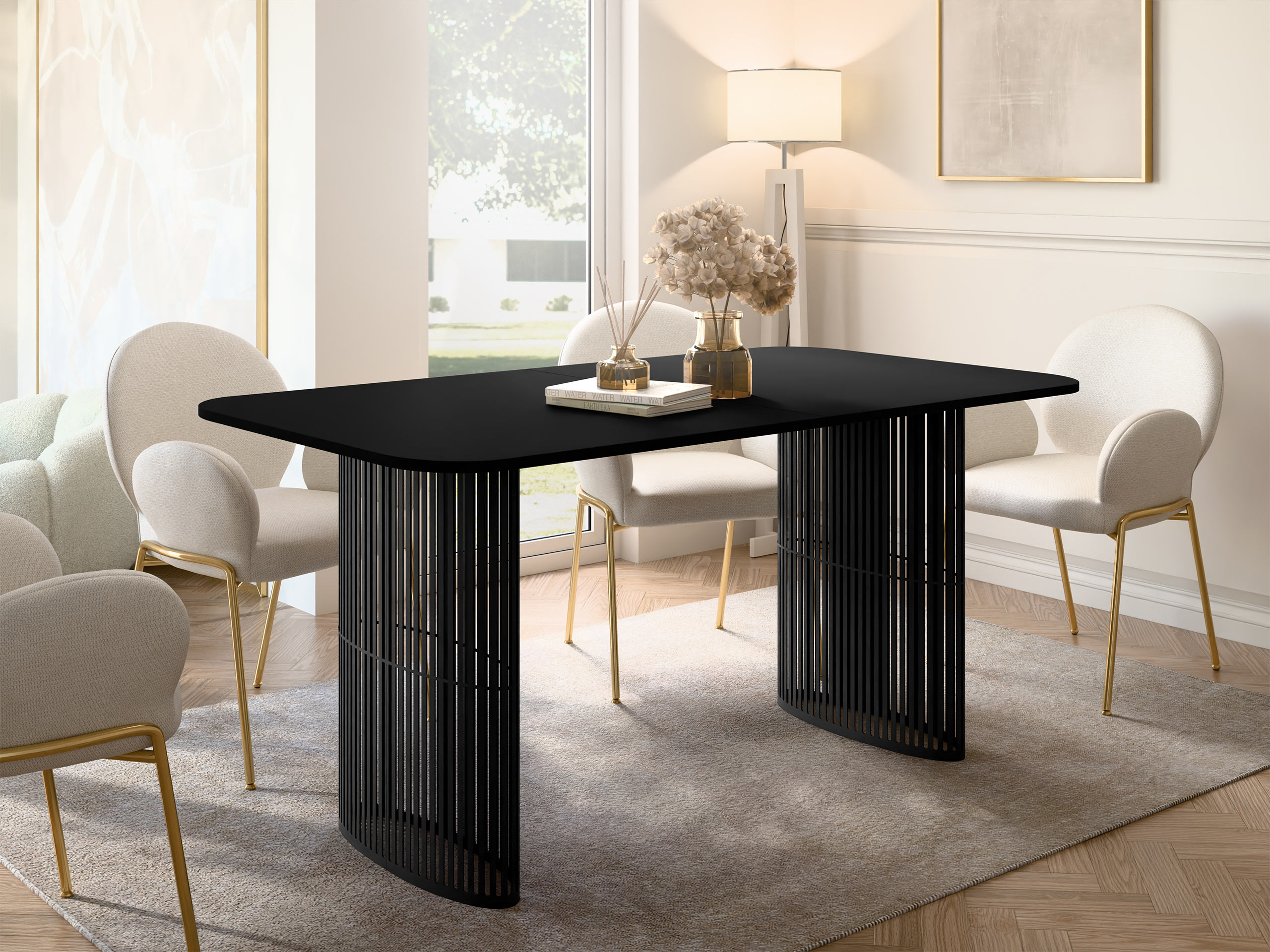 Tafel Oswego 163 (Zwart)