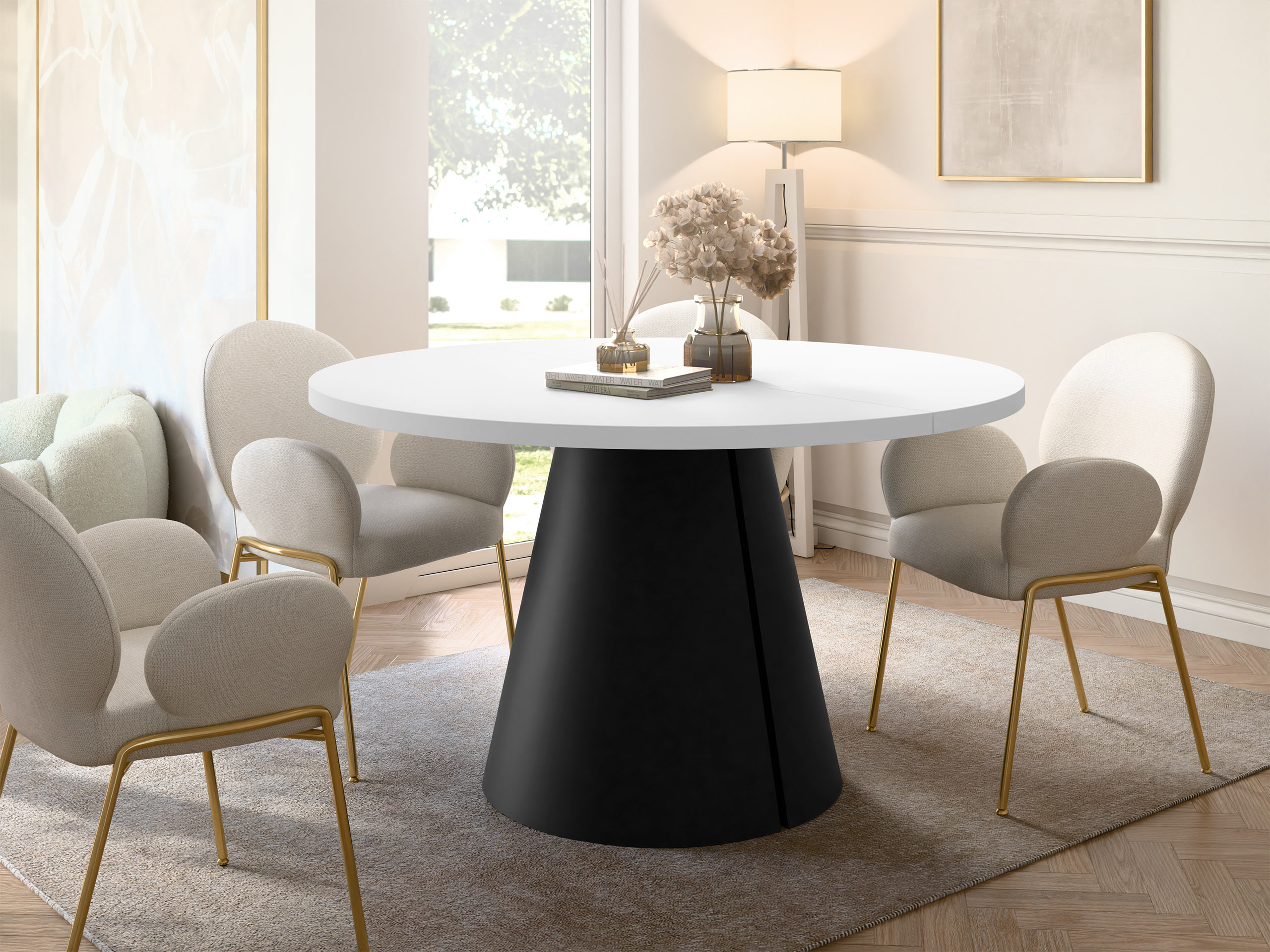 Tafel Oswego 165 (Wit)