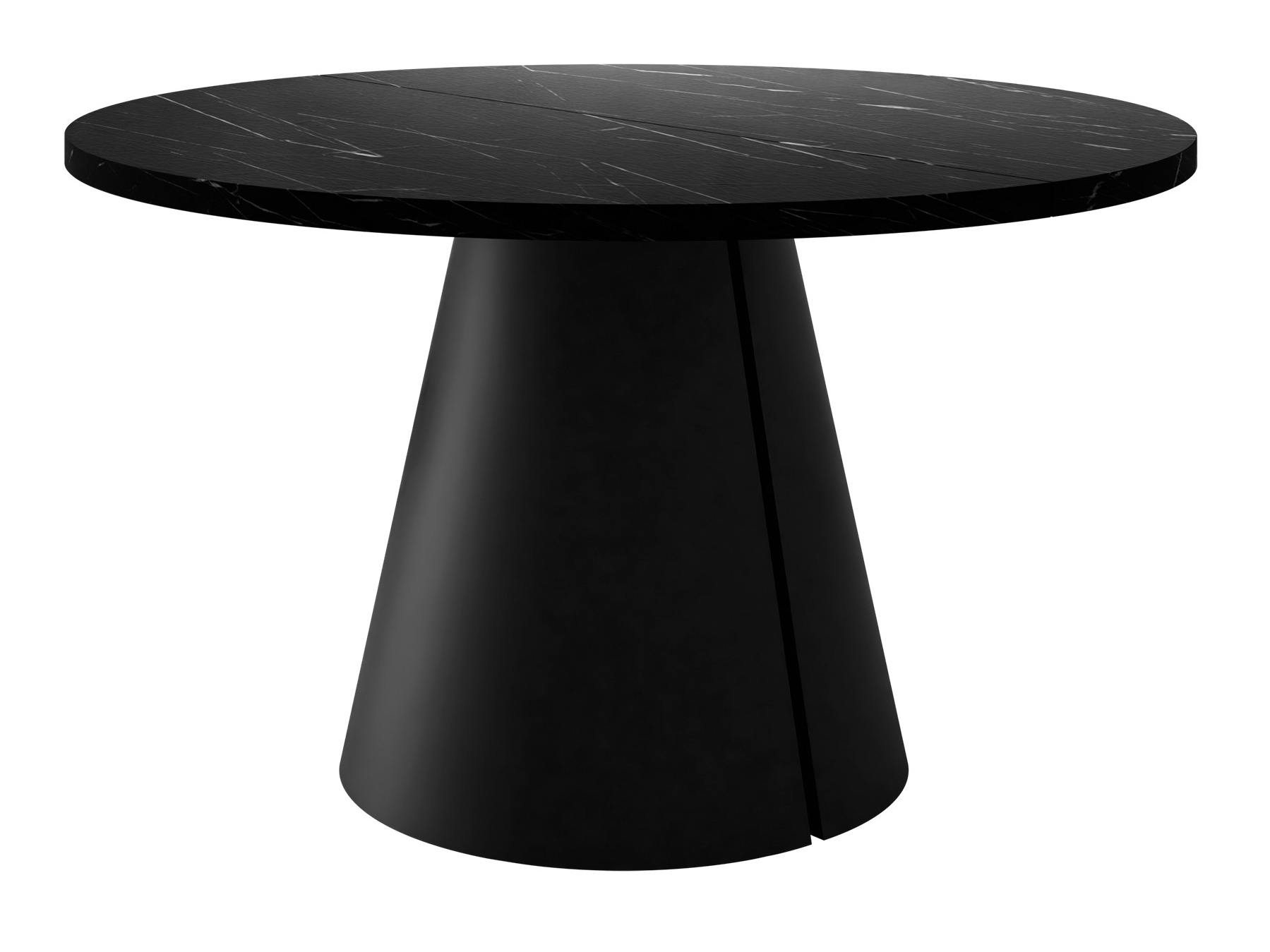 Tafel Oswego 165 (Zwart marmer)