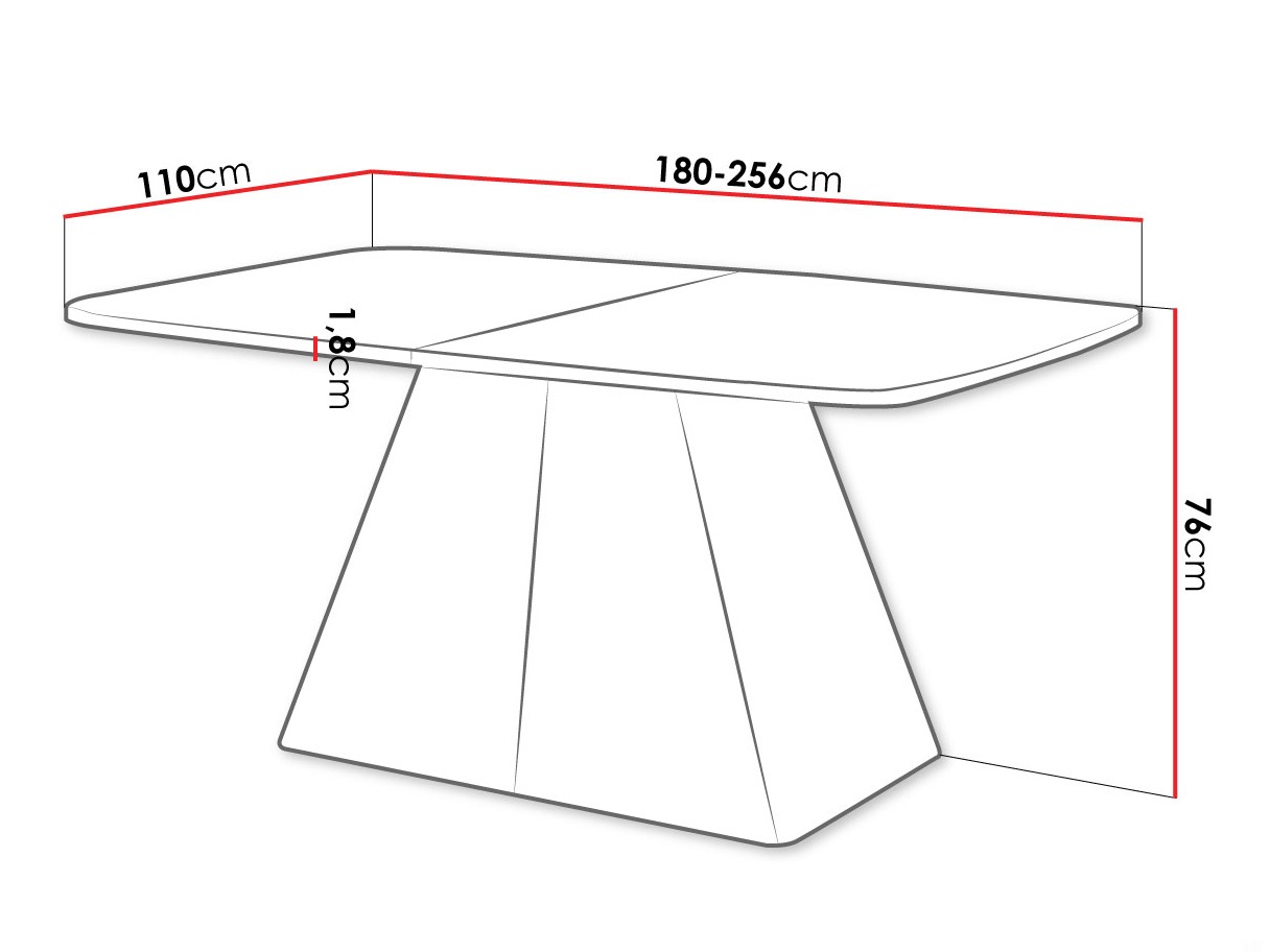 Tafel Oswego 170 (Kasjmier)