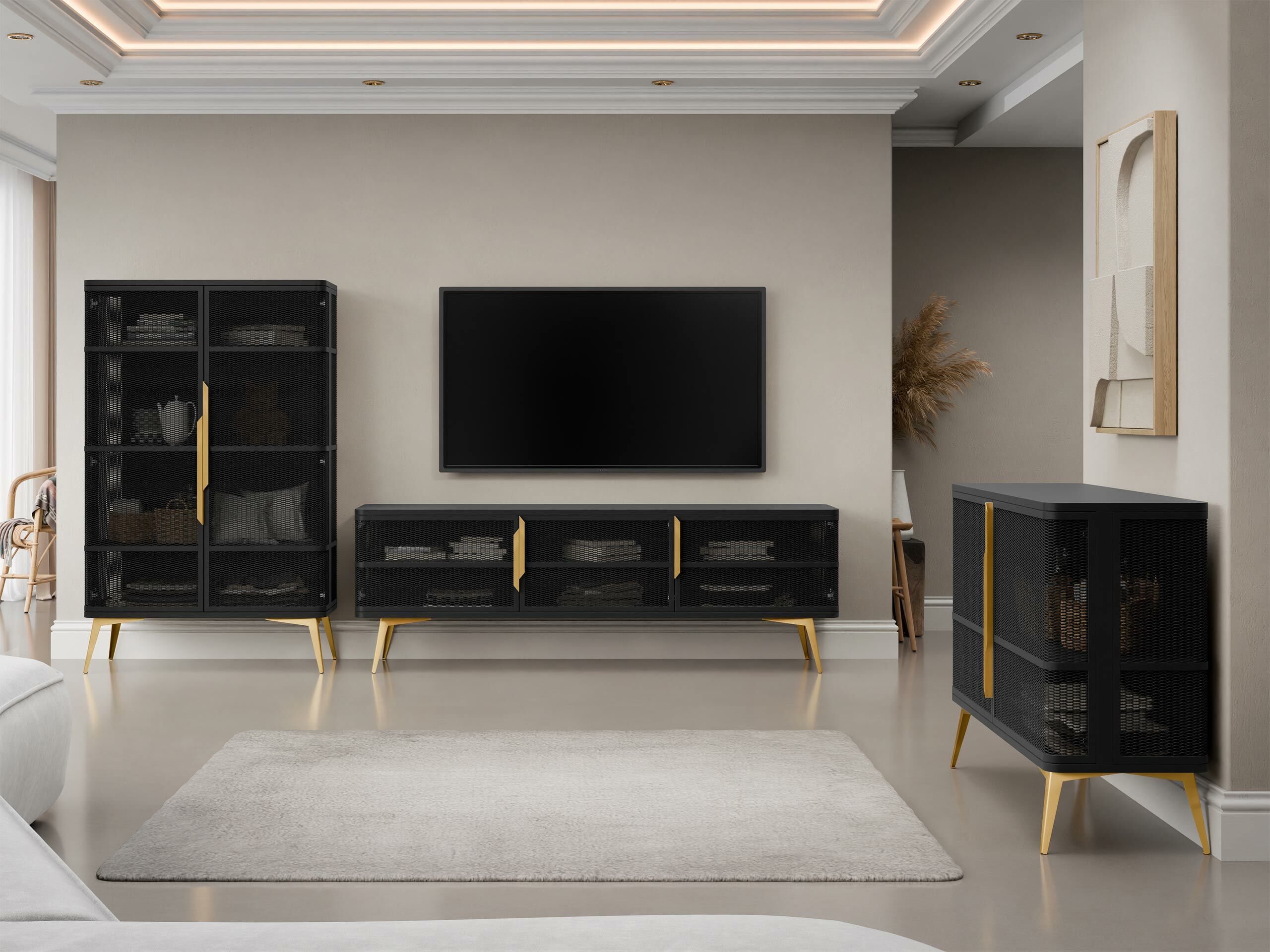 TV-meubel Camfelo 102 (Zwart)