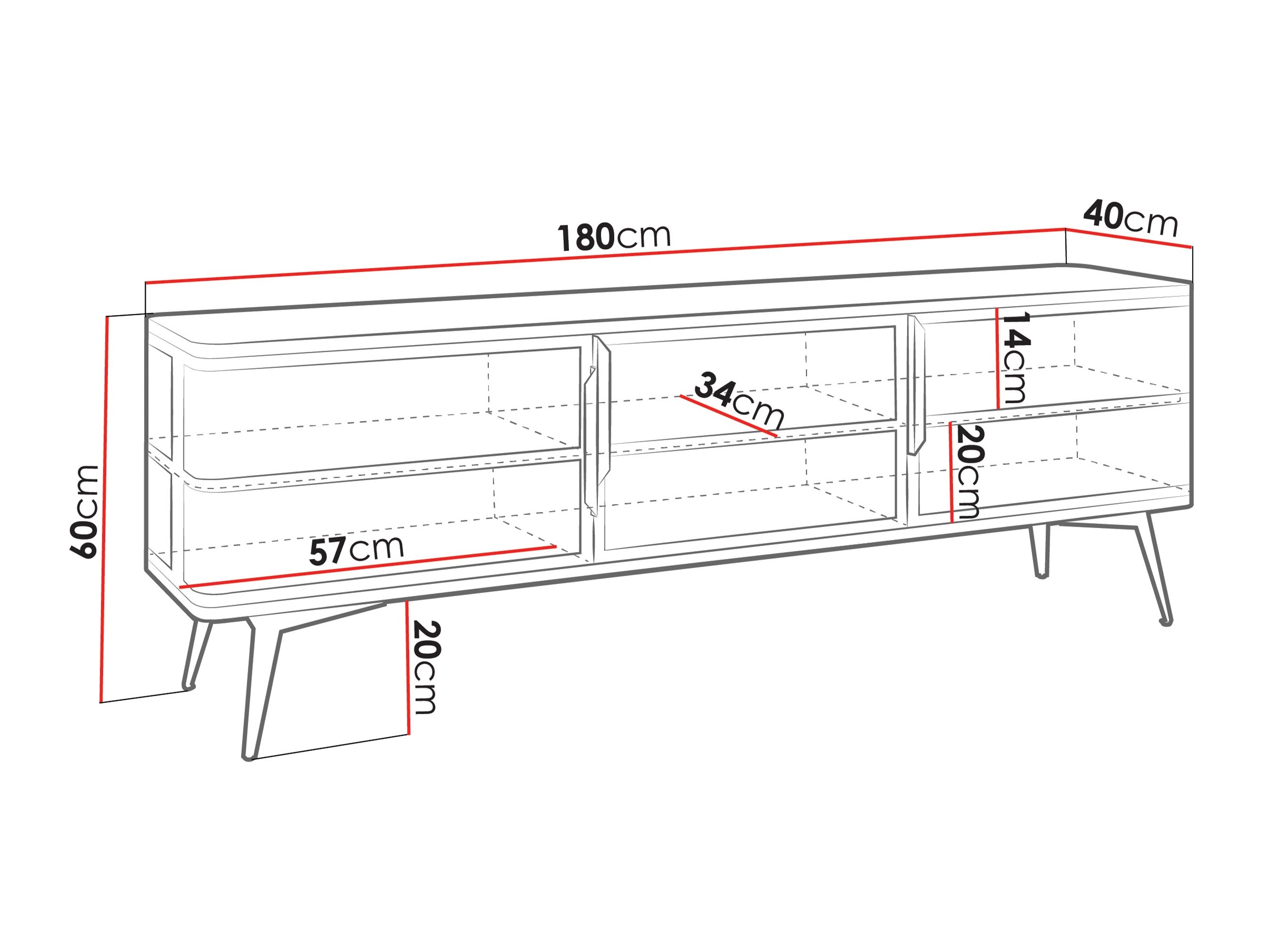 TV-meubel Camfelo 102 (Zwart)