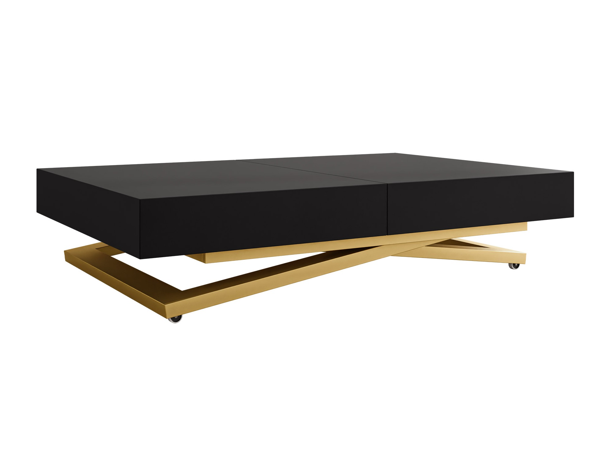 Transformeerbare salontafel Oswego 173 (Zwart)