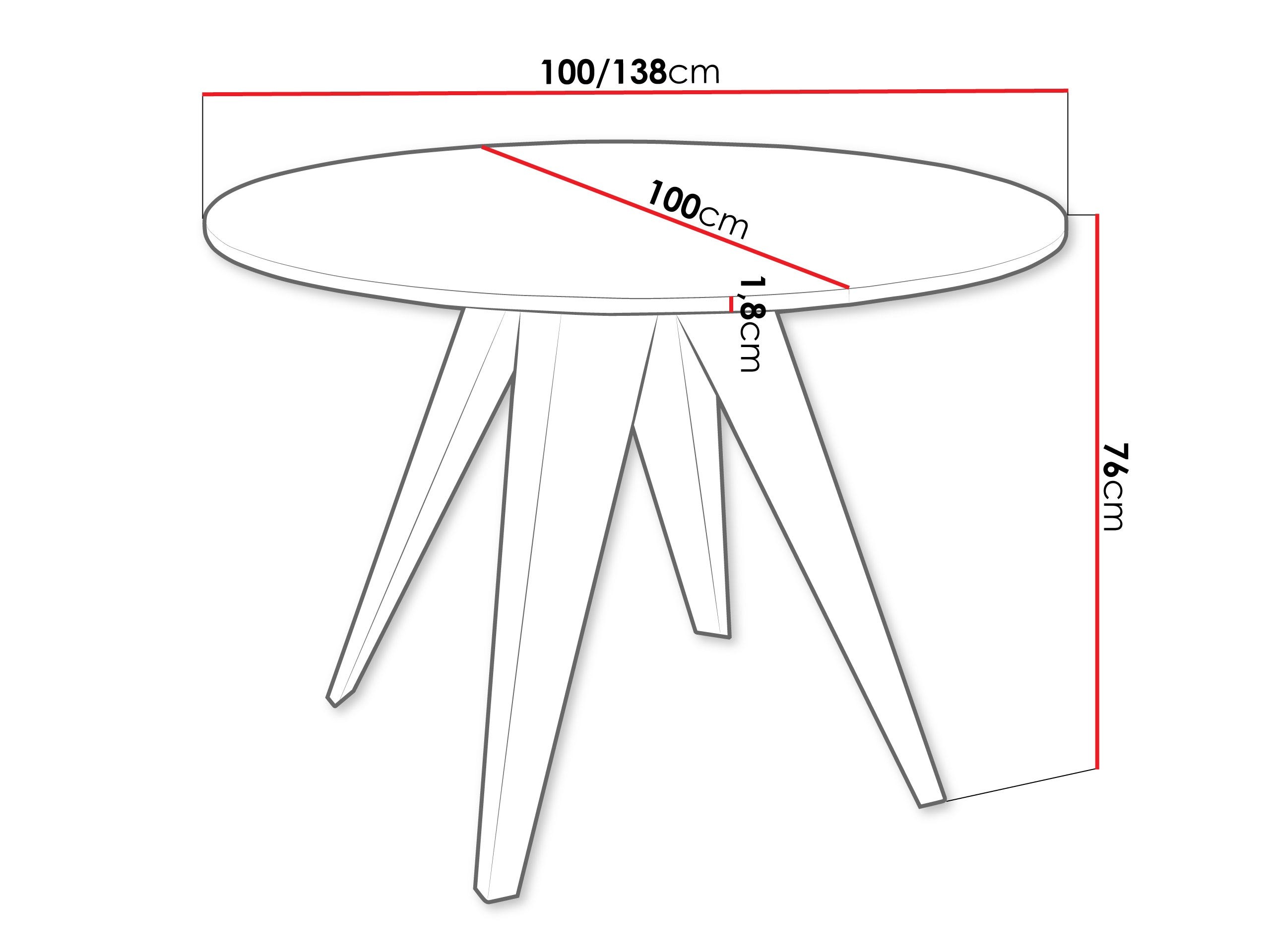 Tafel Oswego 175 (Ambachtelijke gouden eik)
