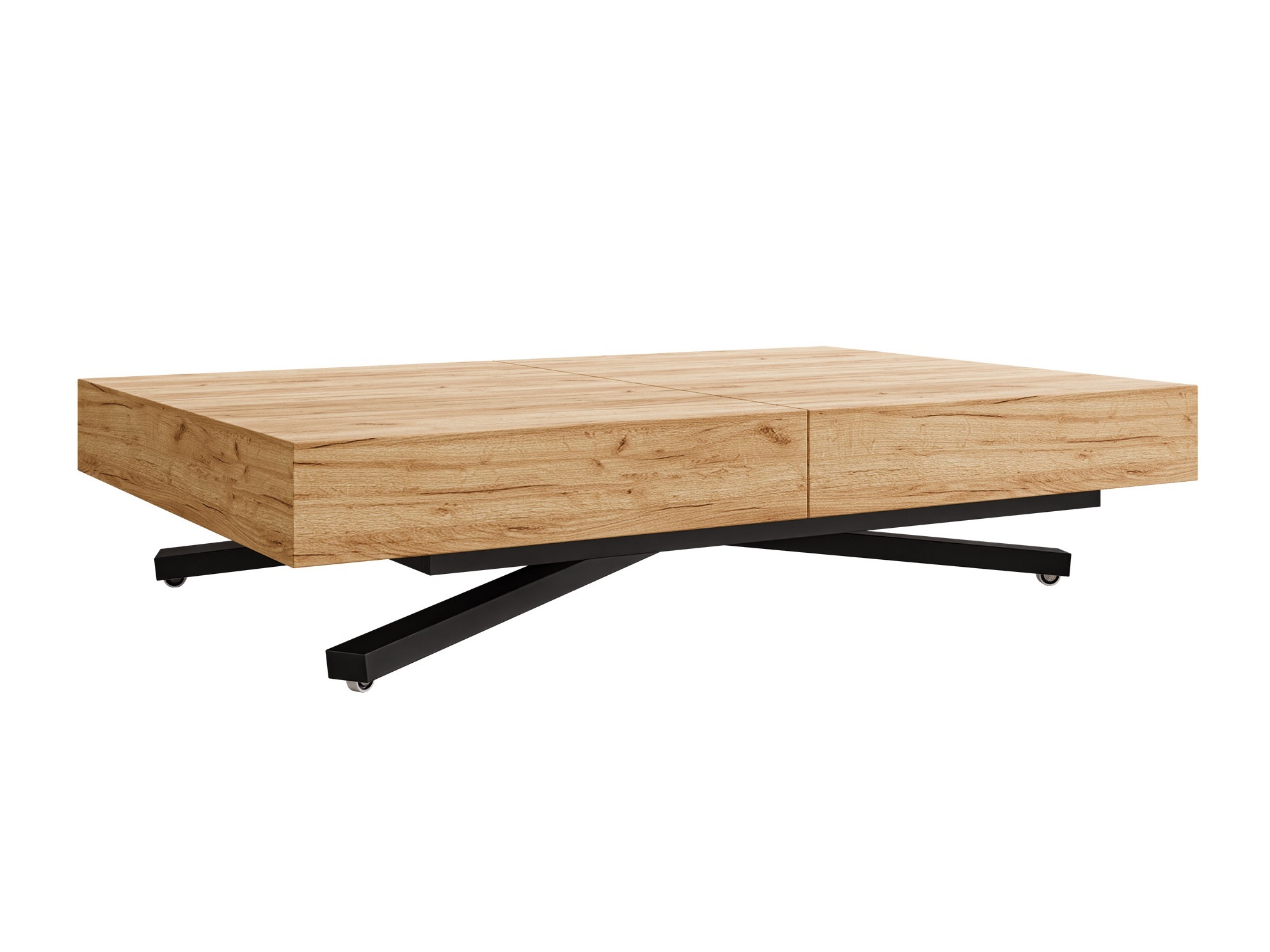 Transformeerbare salontafel Oswego 176 (Ambachtelijke gouden eik)