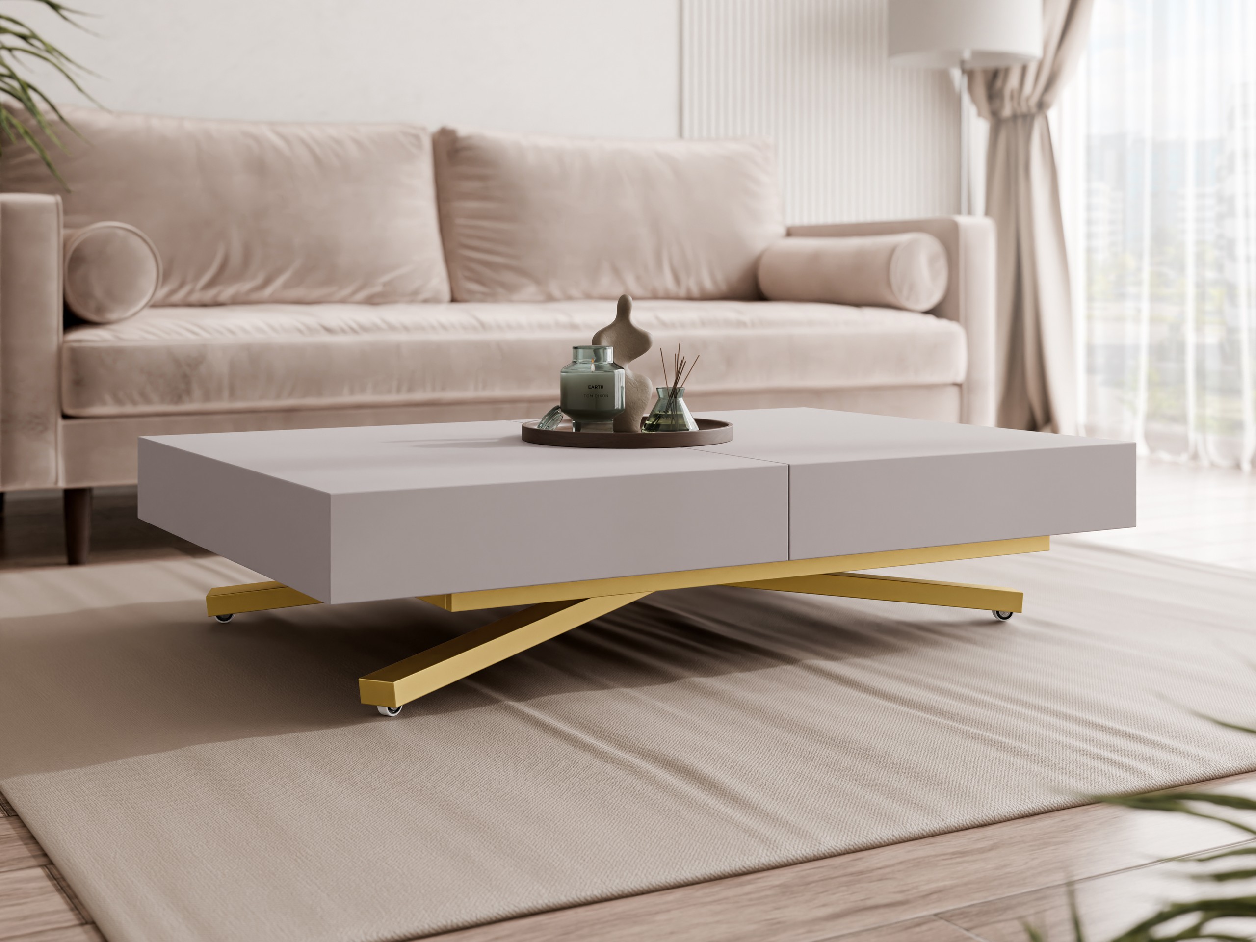 Transformeerbare salontafel Oswego 178 (Kasjmier)