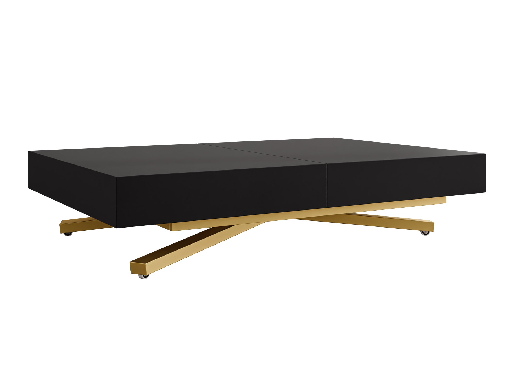 Transformeerbare salontafel Oswego 178 (Zwart)