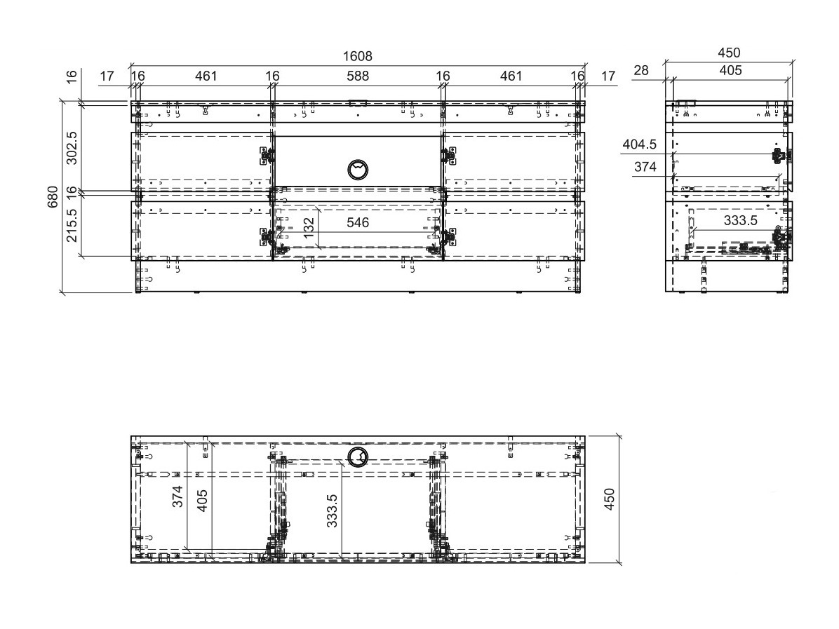 TV-meubel Numeri 100