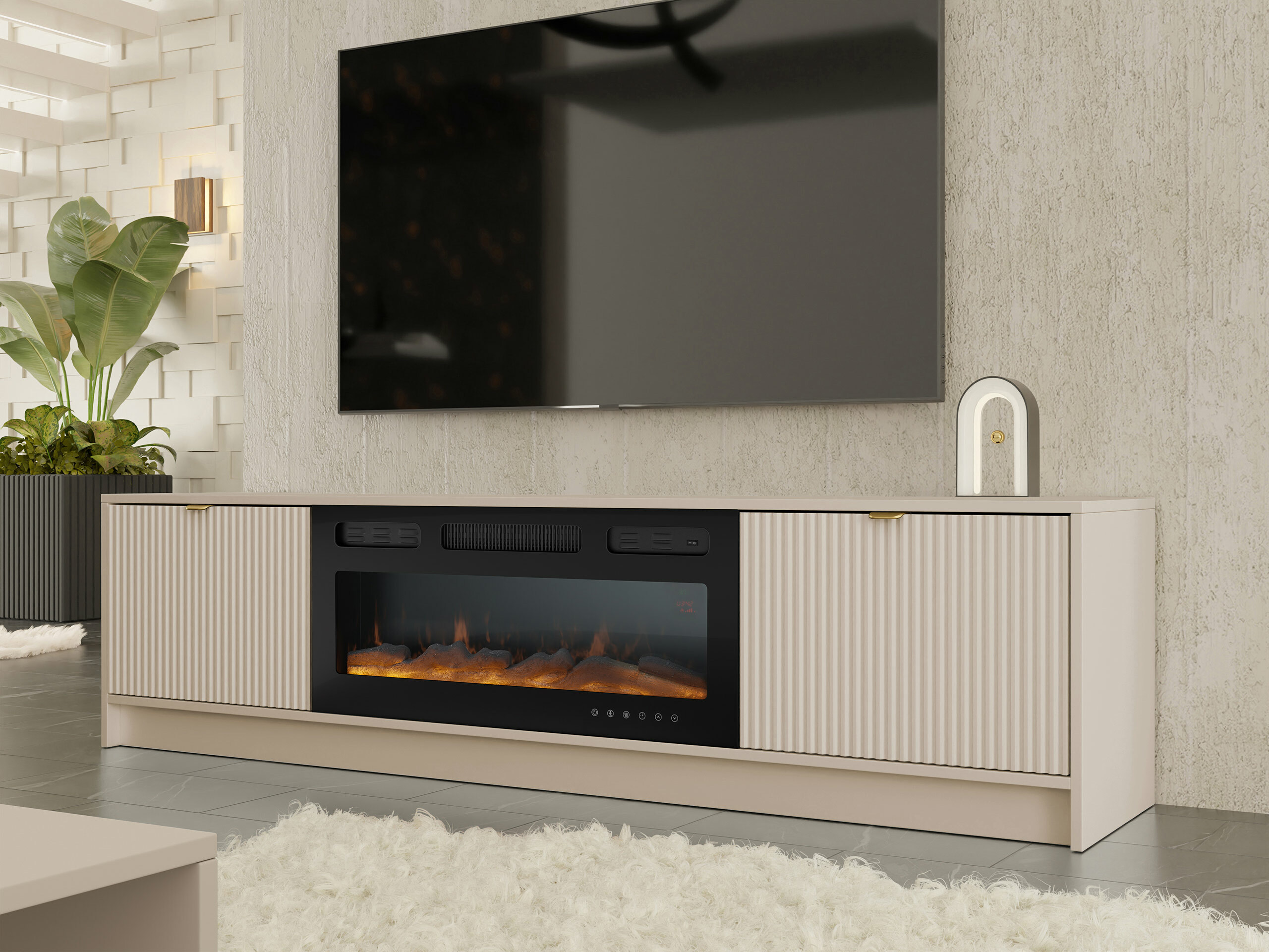 TV-meubel Comfivo Larmire 109 (Beige)