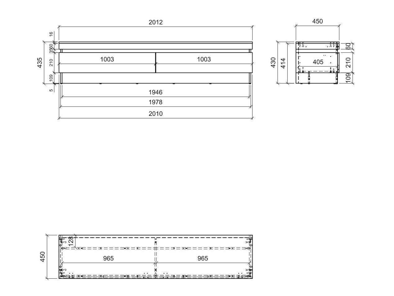 TV-meubel Numeri 114