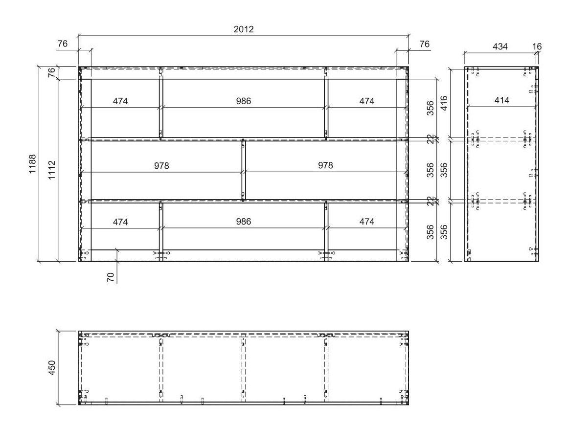 Boekenkast Numeri 121