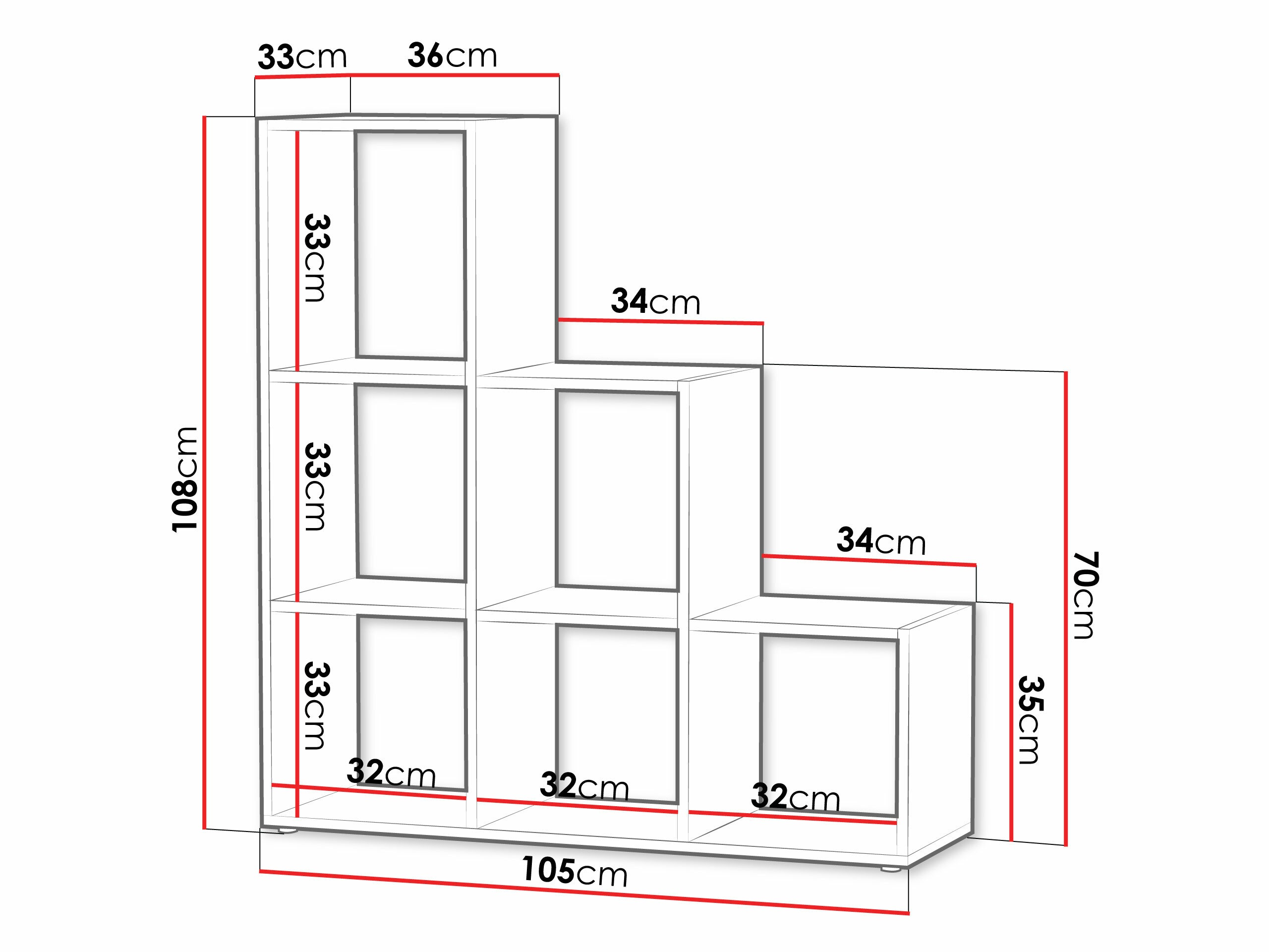 Boekenkast Lexicon (Sonoma eik)