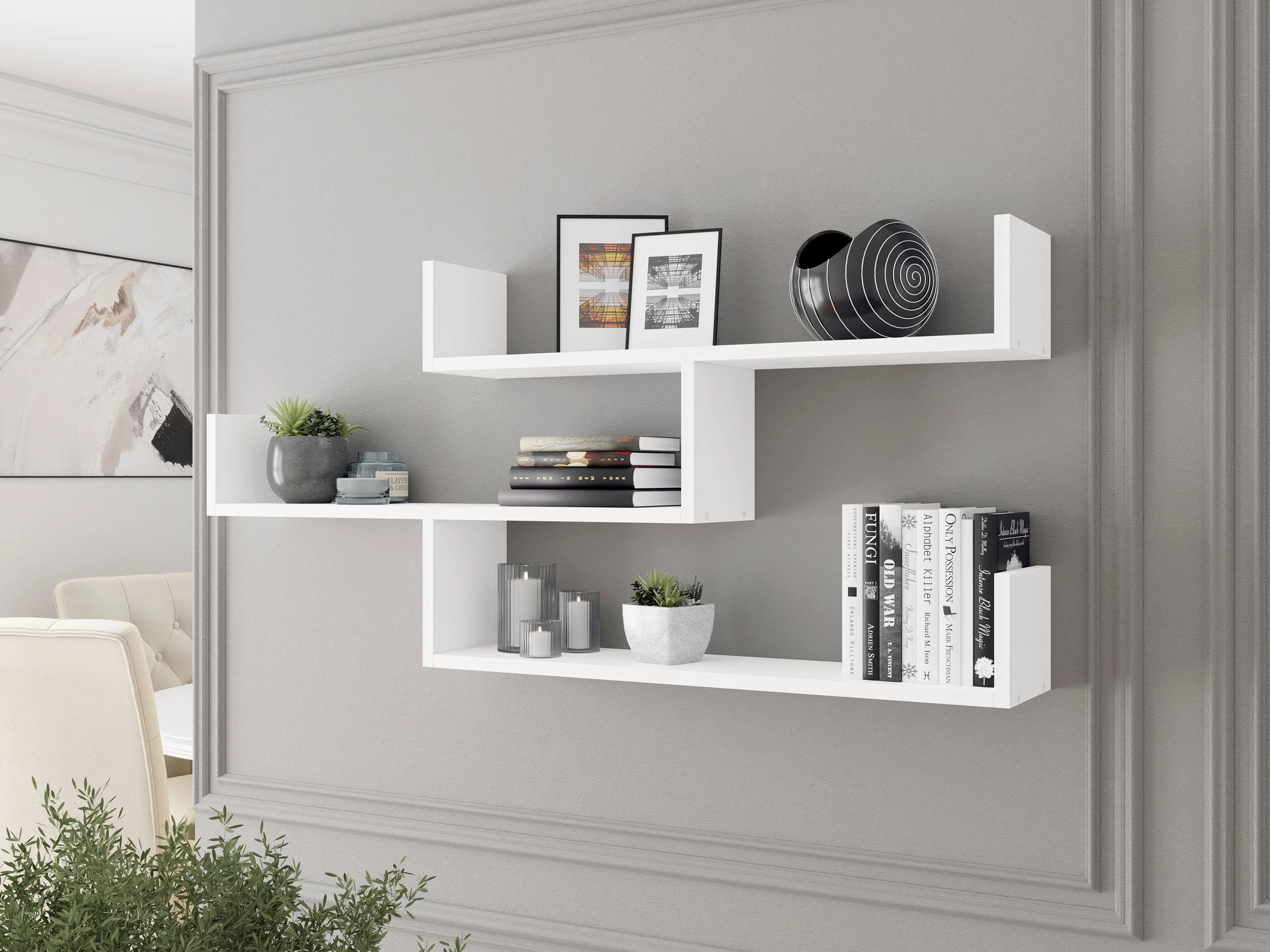 Wandplank Lexicon I (Wit)