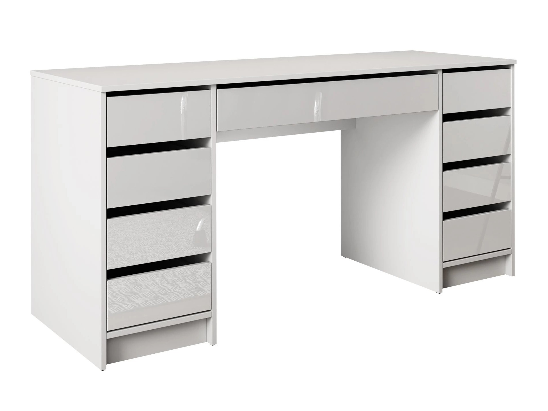 Bureau Comfivo 401 (Glanzend wit + Wit)