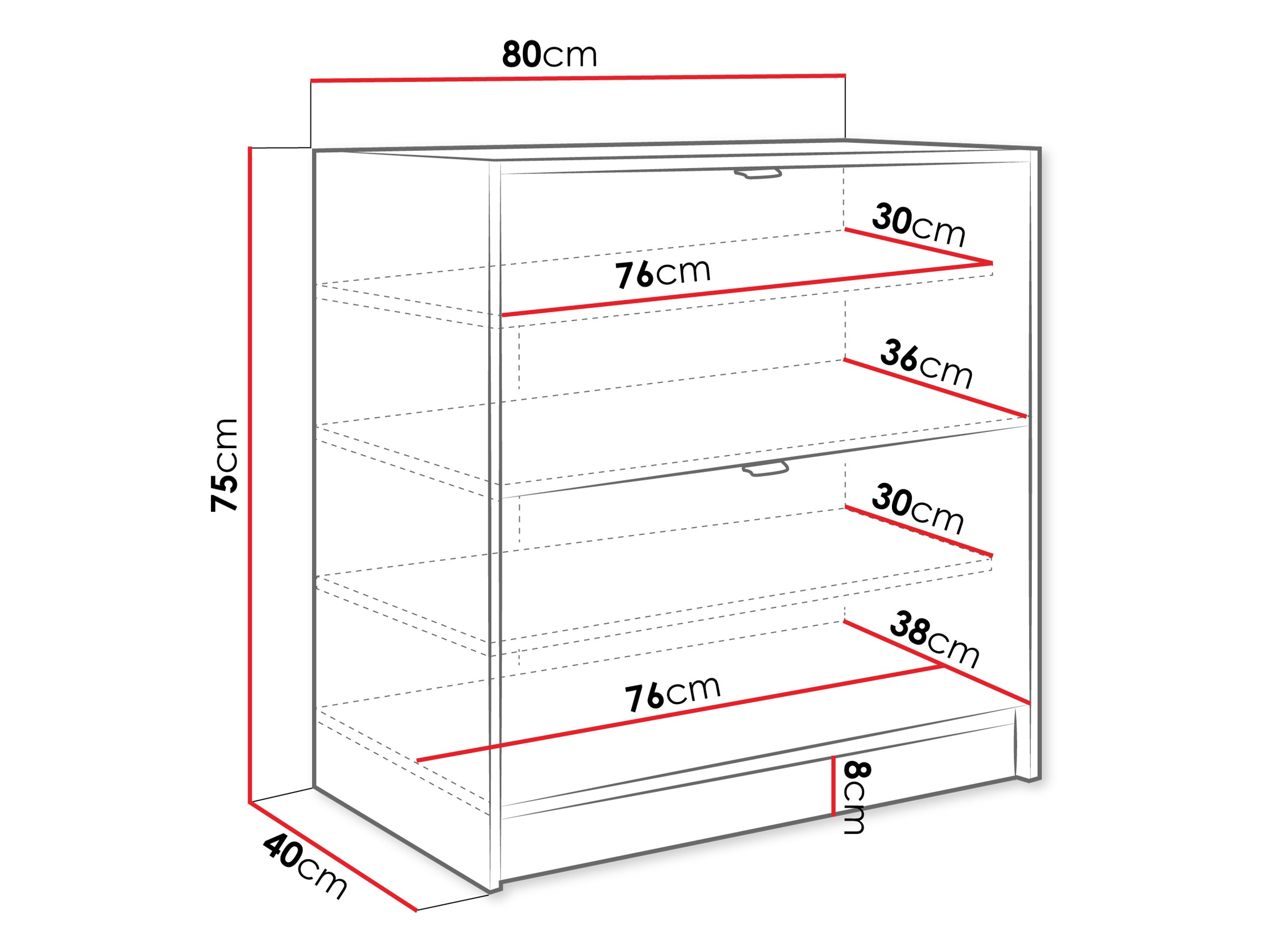 Schoenenkast Comfivo Velal II (Wit)
