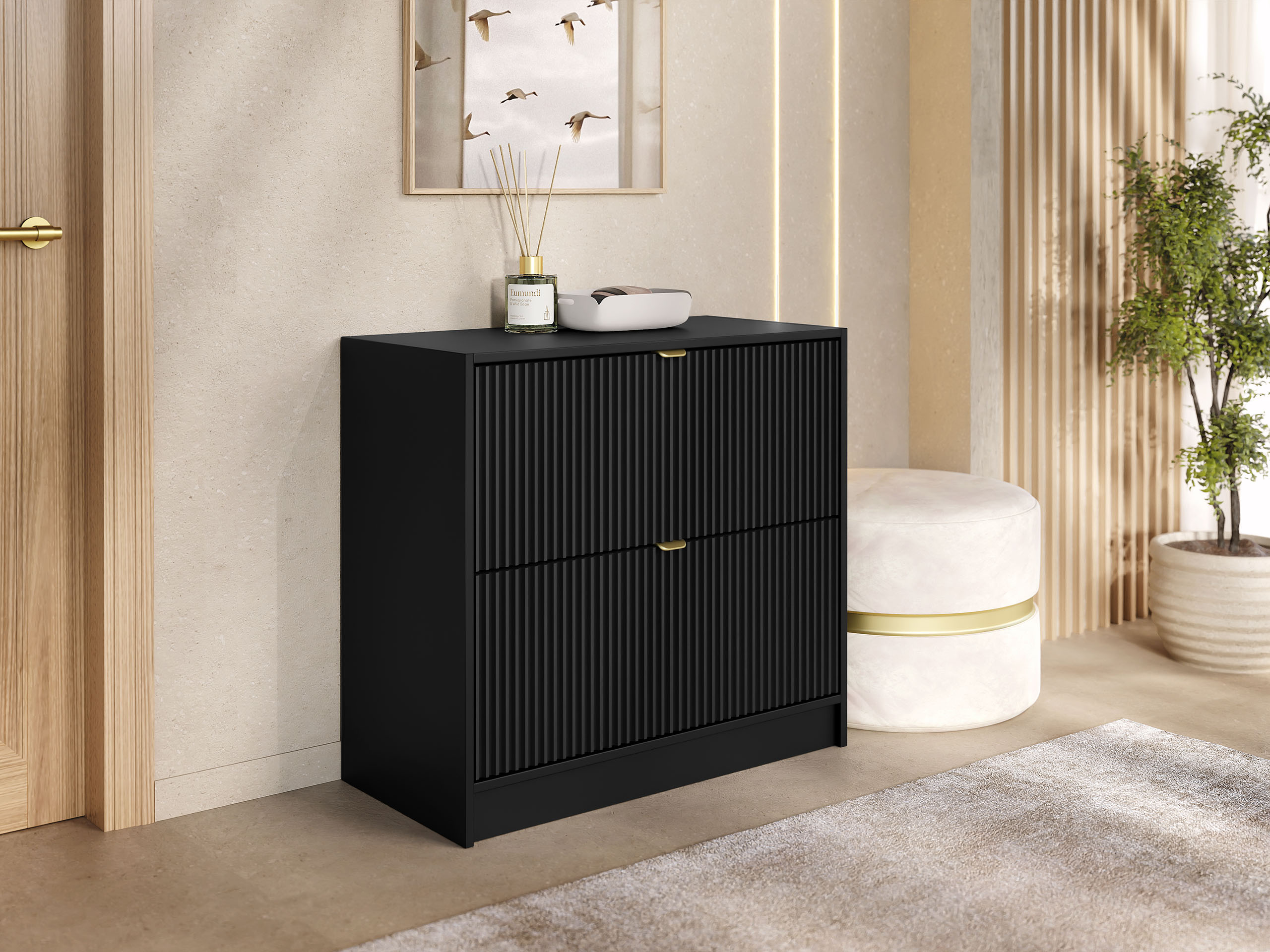 Schoenenkast Comfivo Velal II (Zwart)