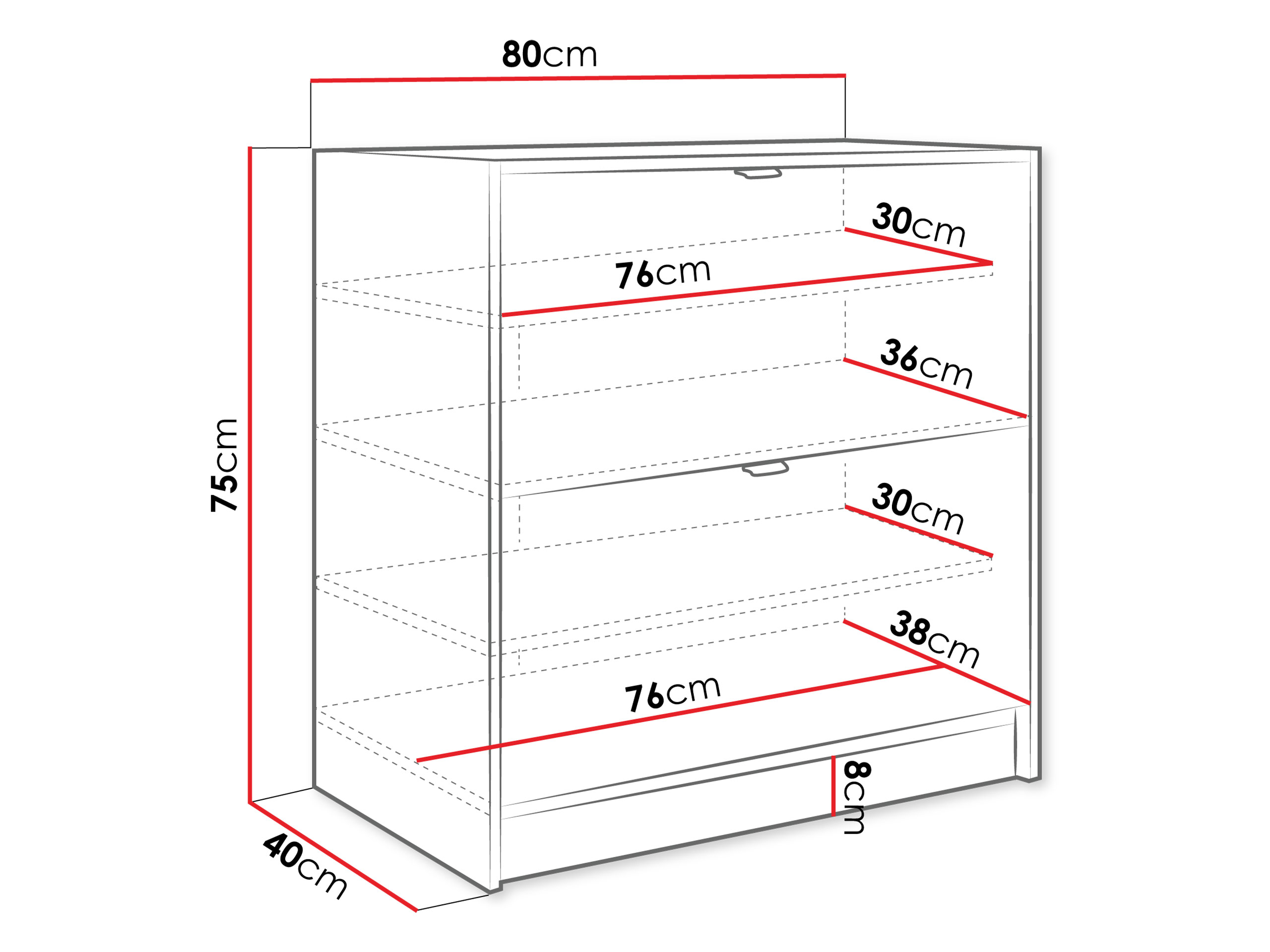 Schoenenkast Comfivo Velal II (Zwart)