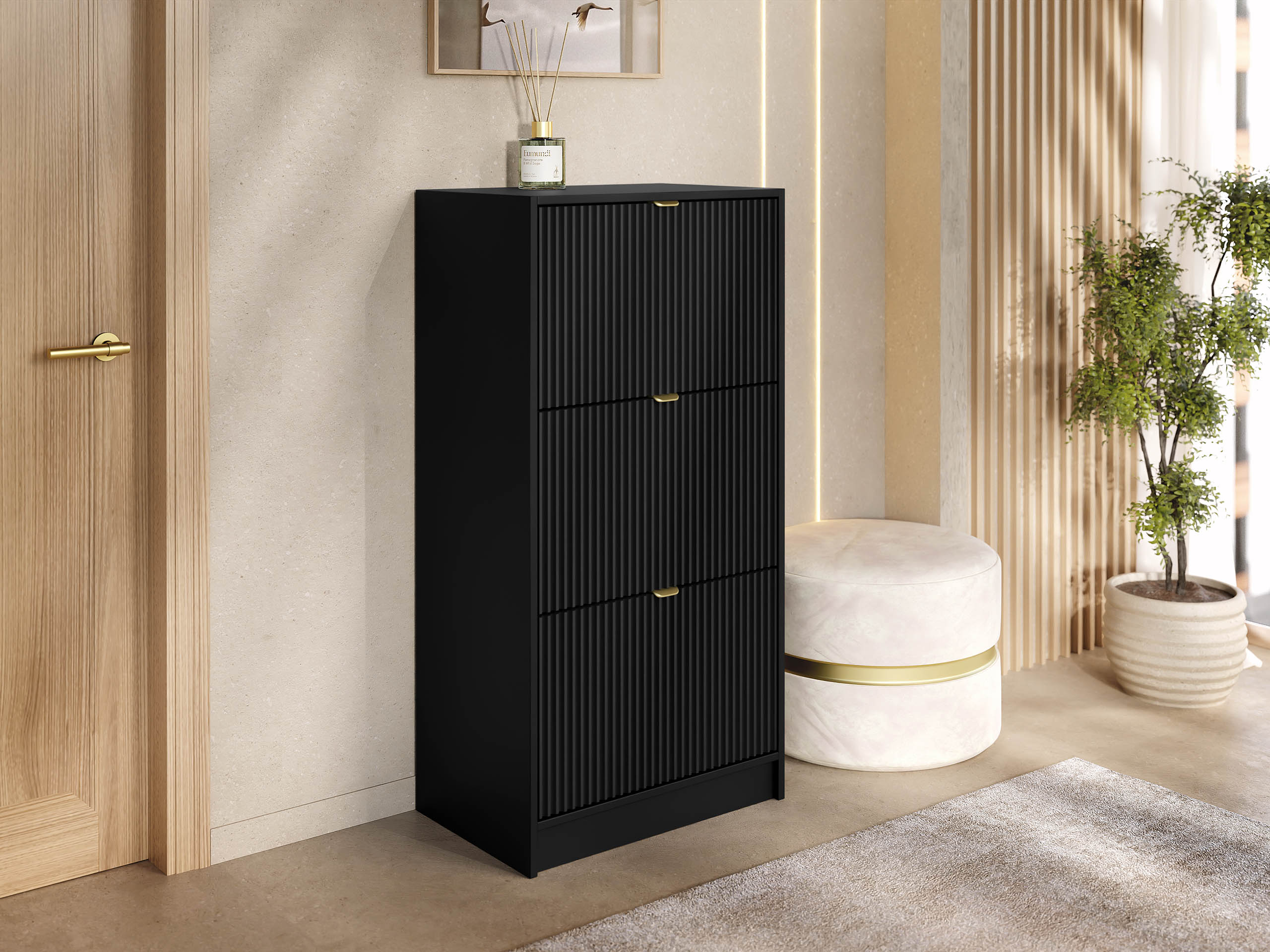 Schoenenkast Comfivo Velal III (Zwart)