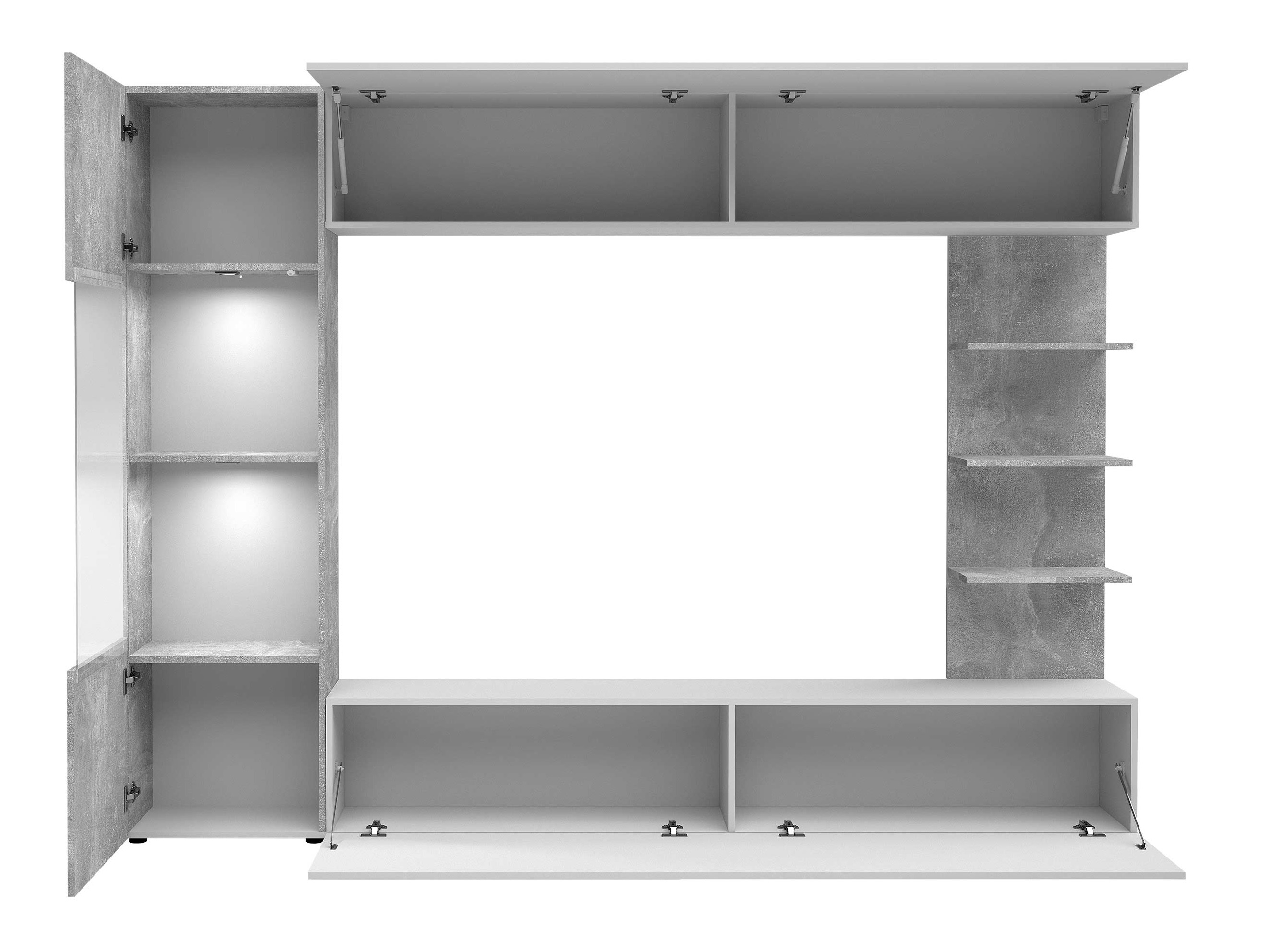 Woonkamerset Comfivo Animus (Kasjmier + Eiken)