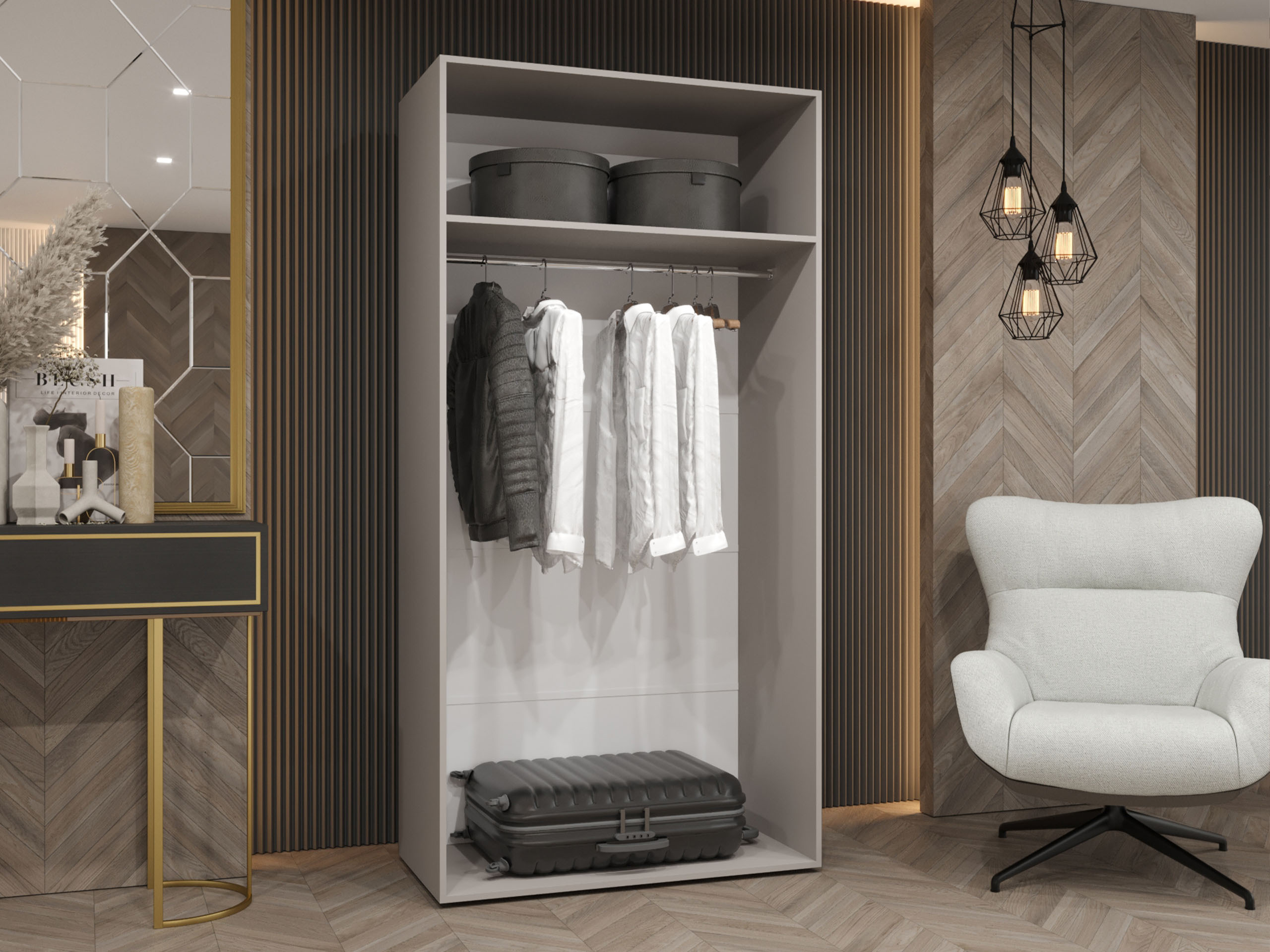 Kledingkast Hartford 579 (Kasjmier)