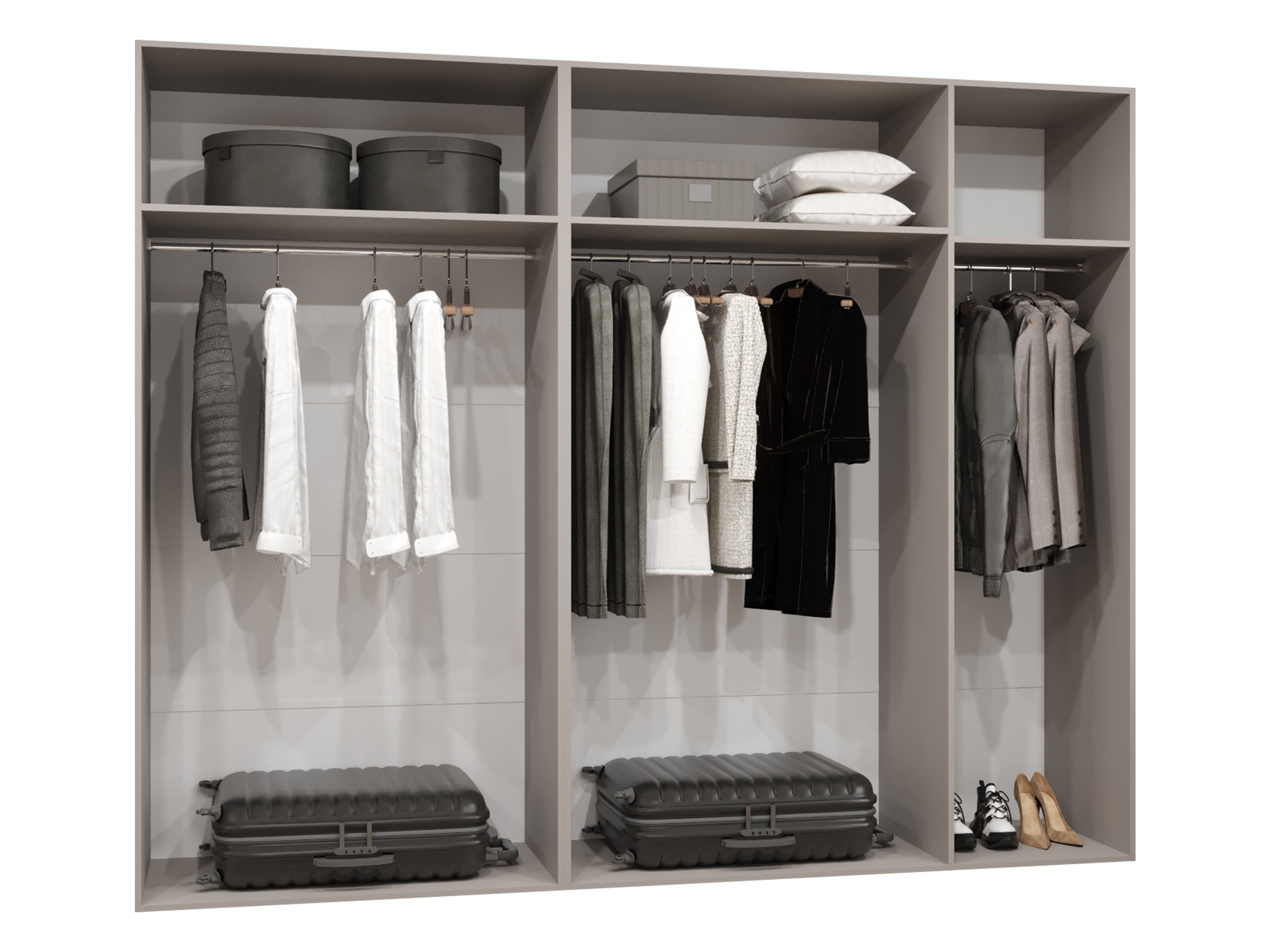 Kledingkast Hartford 582 (Wit)